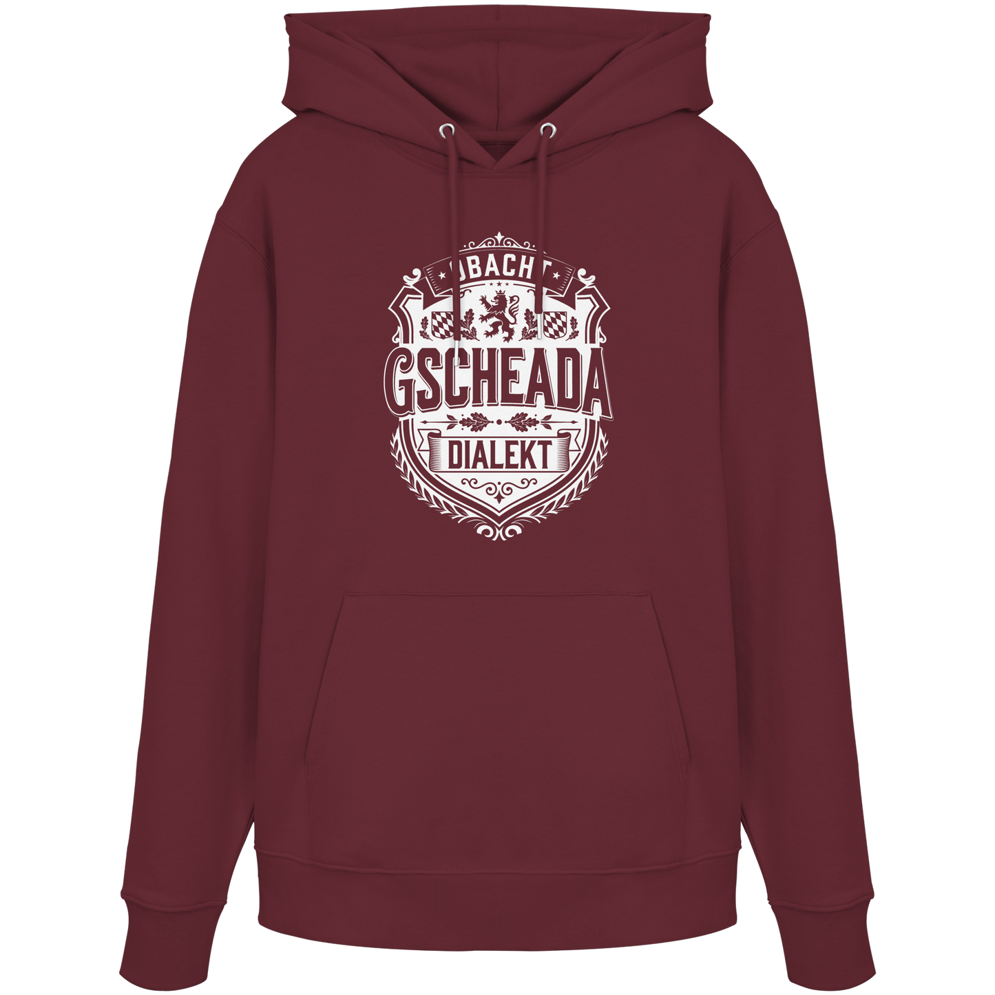 OBACHT GSCHEADA DIALEKT - Organic Unisex Hoodie - BayrischerHumor