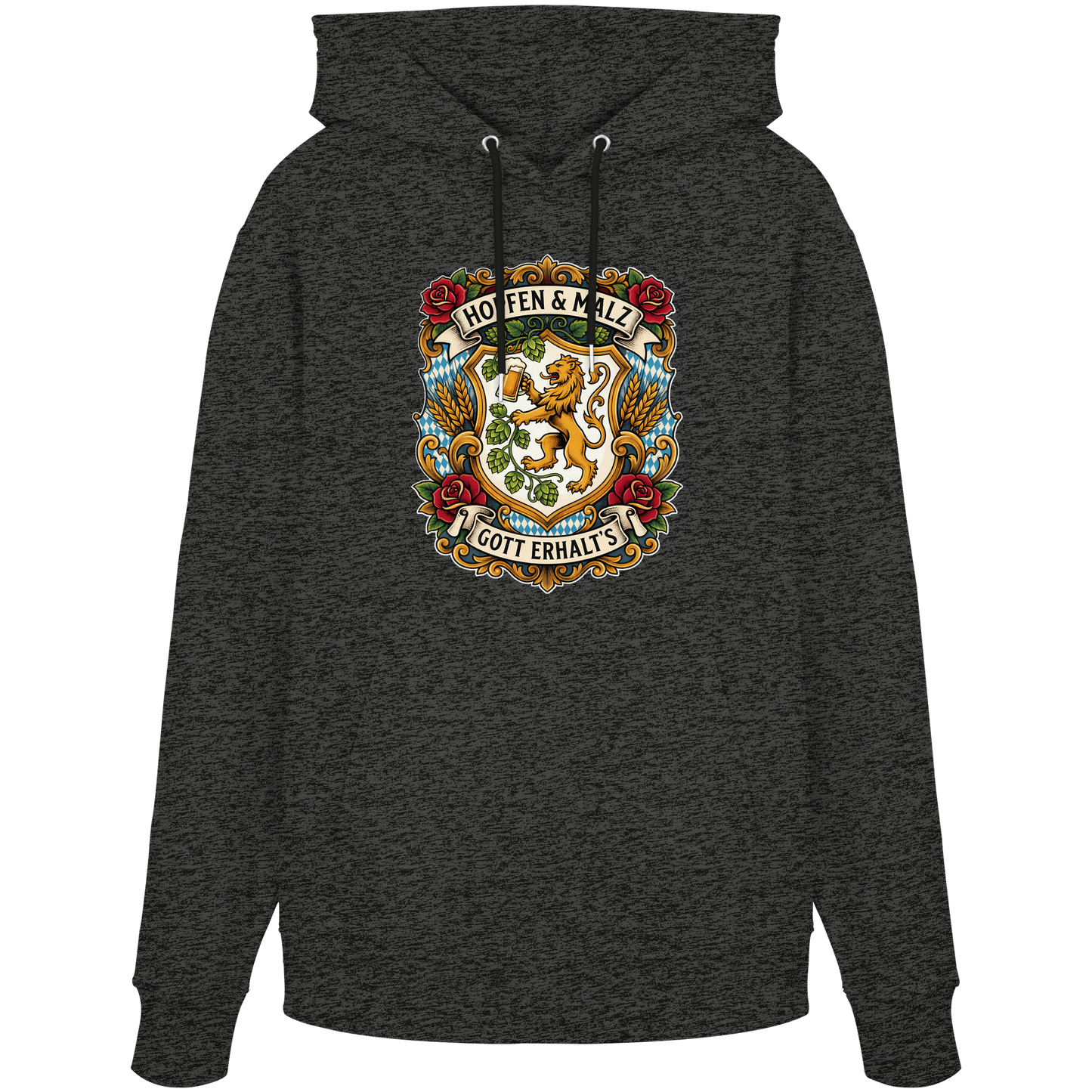 HOPFEN & MALZ - GOTT ERHALT`S - Organic Hoodie - BayrischerHumor