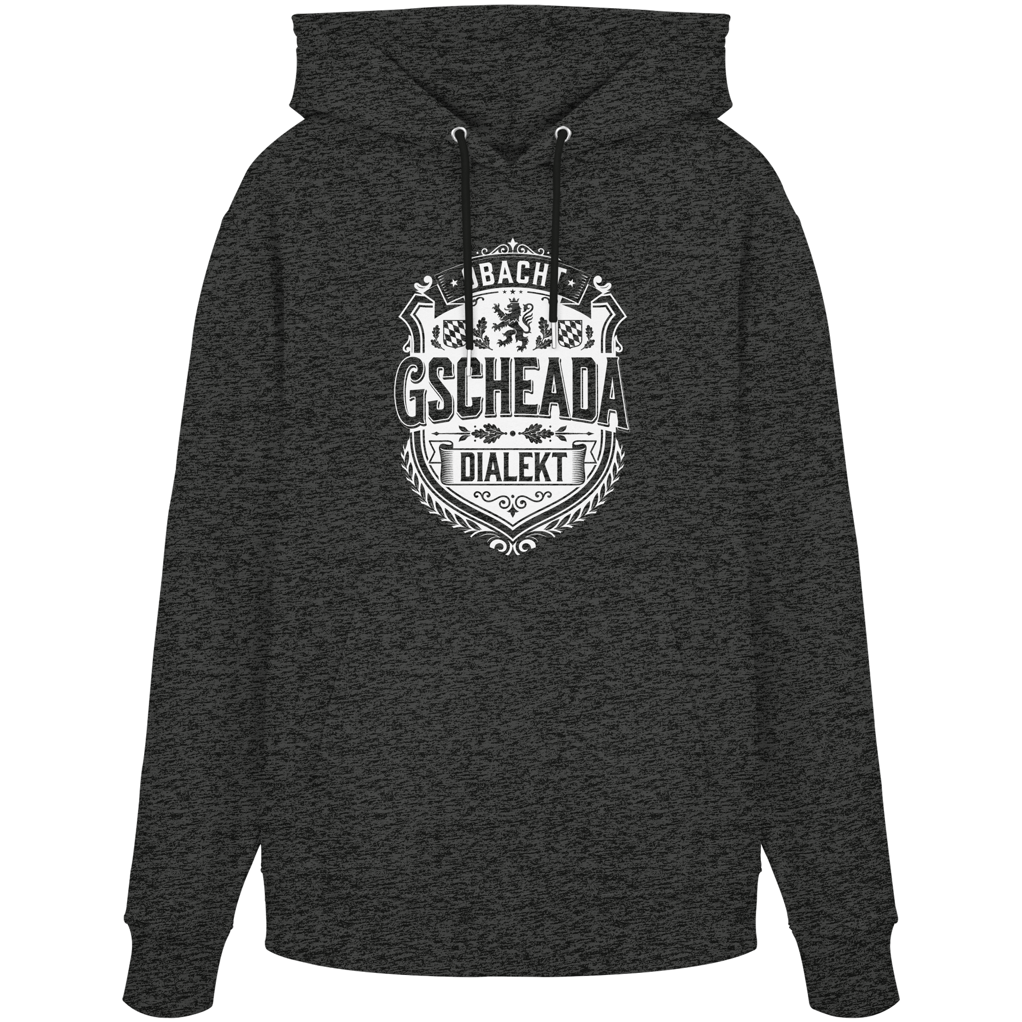 OBACHT GSCHEADA DIALEKT - Organic Unisex Hoodie - BayrischerHumor