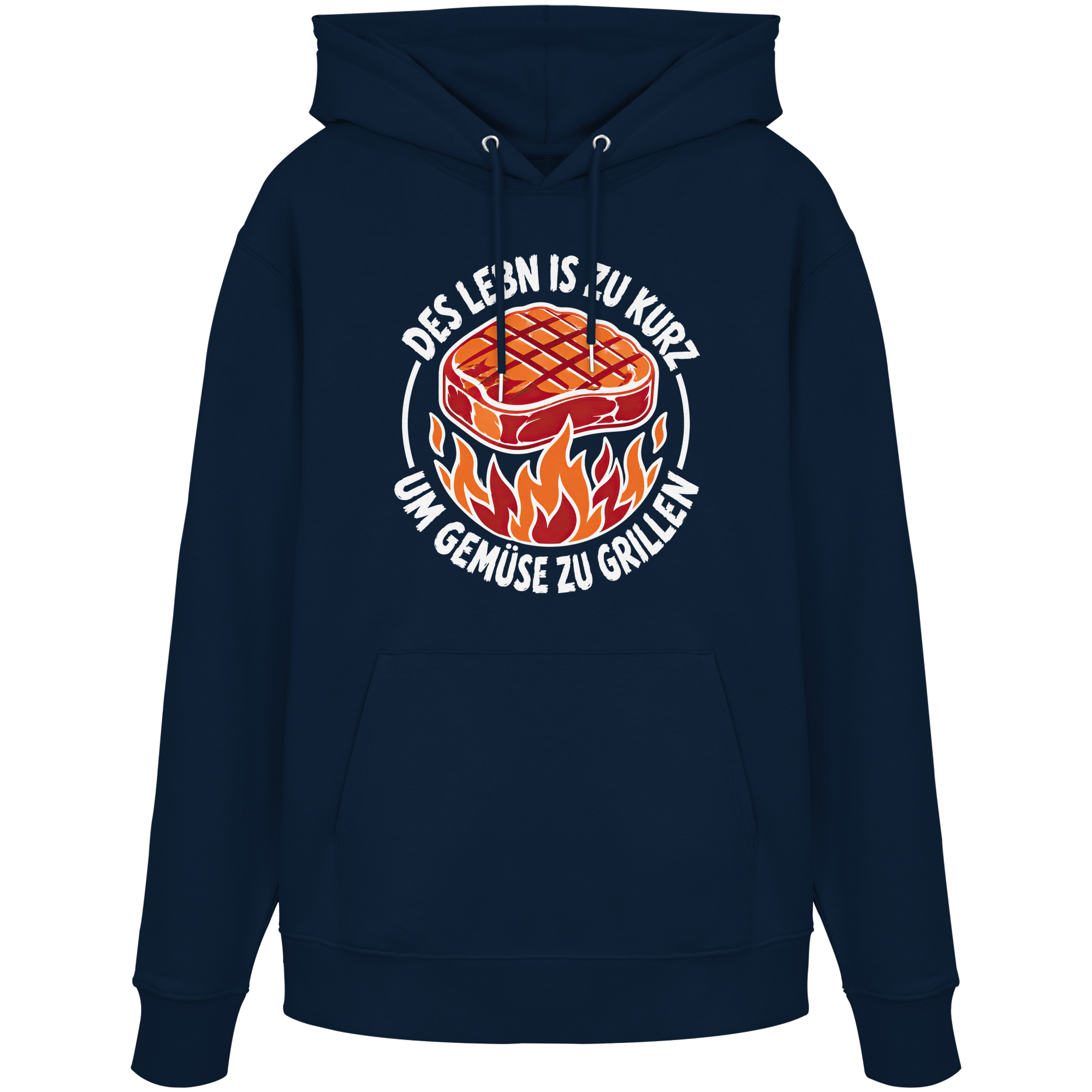 DES LEBN IS ZU KURZ - UM GEMÜSE ZU GRILLEN - Organic Hoodie