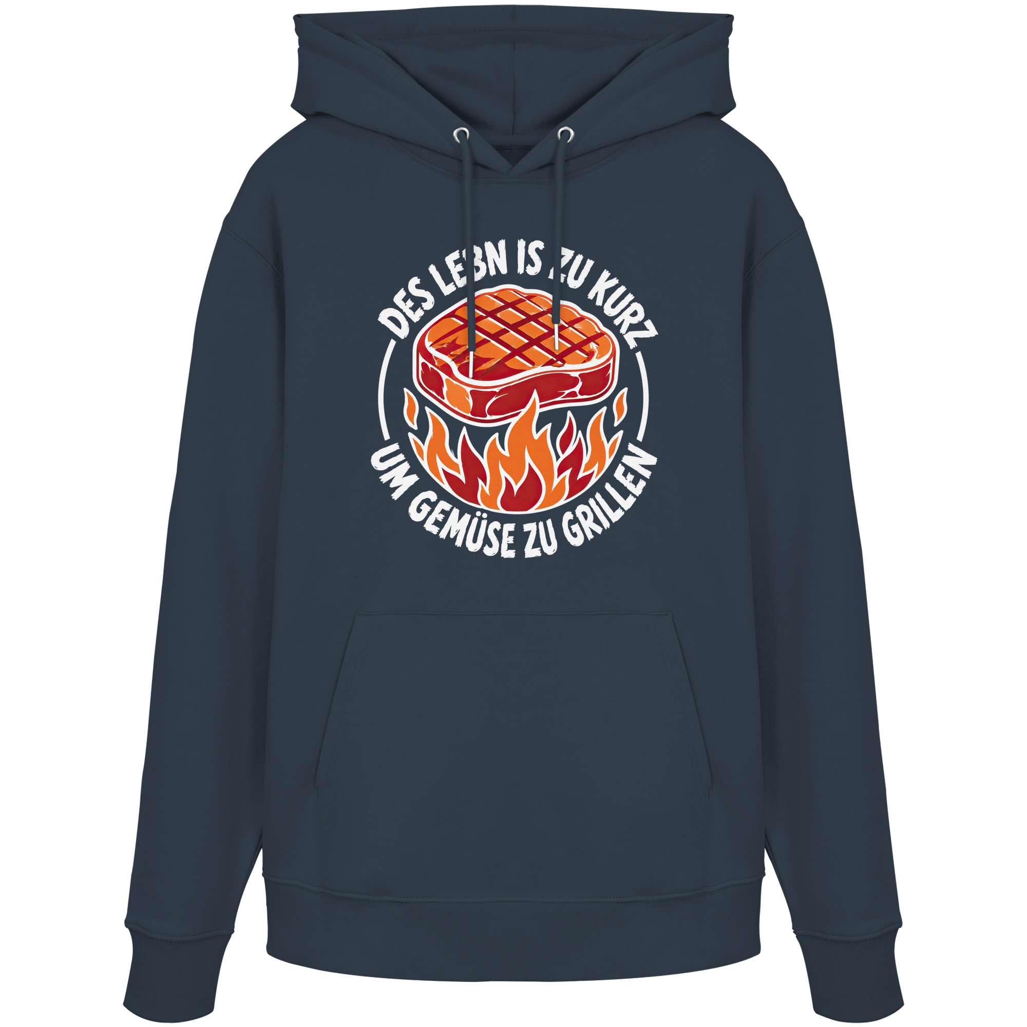 DES LEBN IS ZU KURZ - UM GEMÜSE ZU GRILLEN - Organic Hoodie