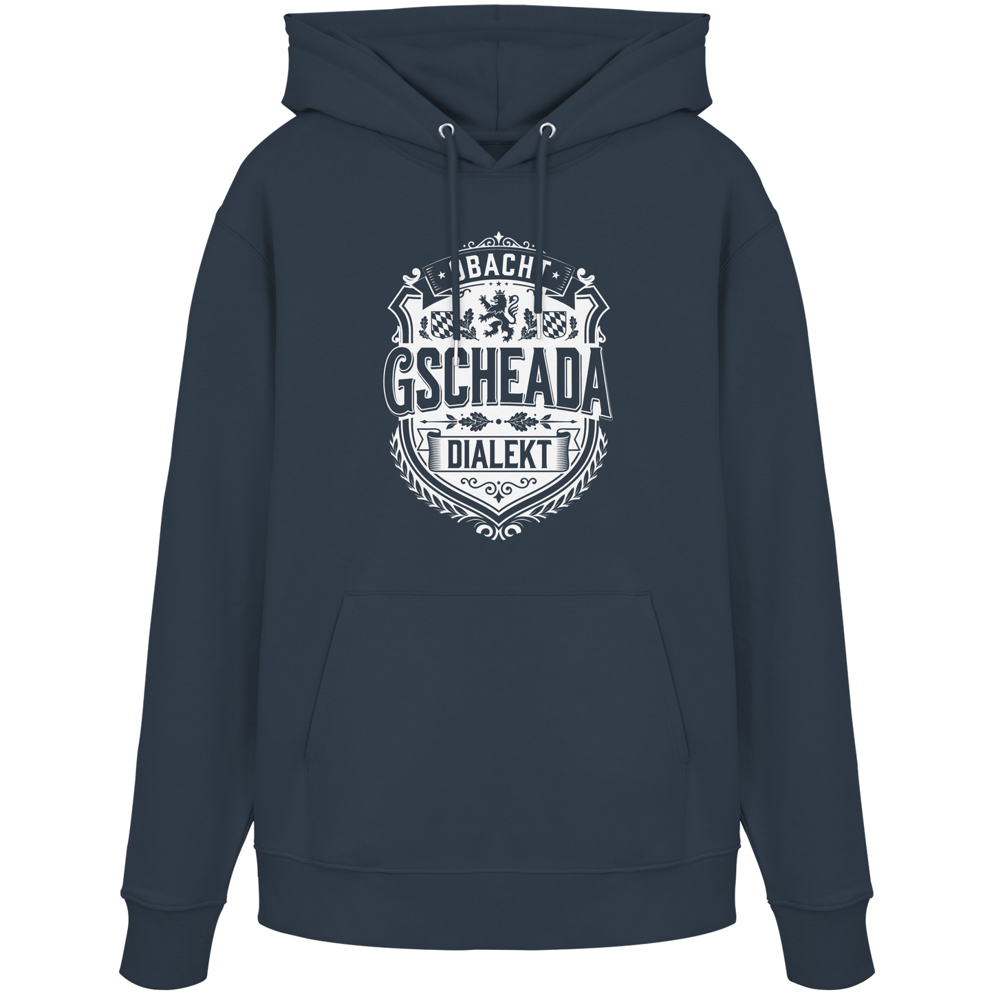 OBACHT GSCHEADA DIALEKT - Organic Unisex Hoodie - BayrischerHumor