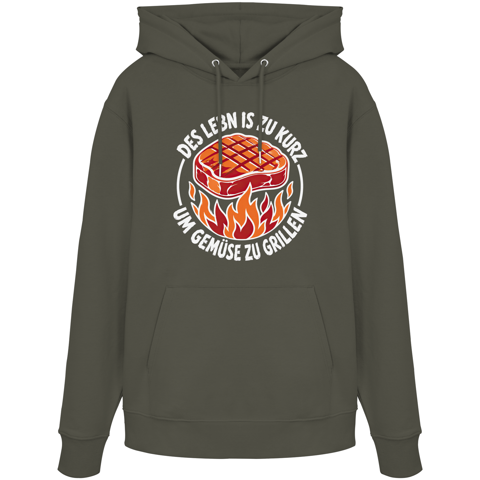 DES LEBN IS ZU KURZ - UM GEMÜSE ZU GRILLEN - Organic Hoodie