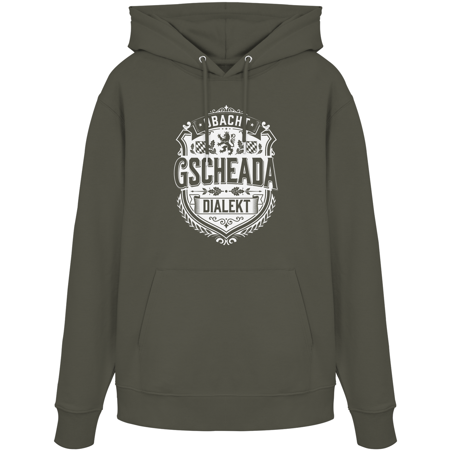 OBACHT GSCHEADA DIALEKT - Organic Unisex Hoodie - BayrischerHumor