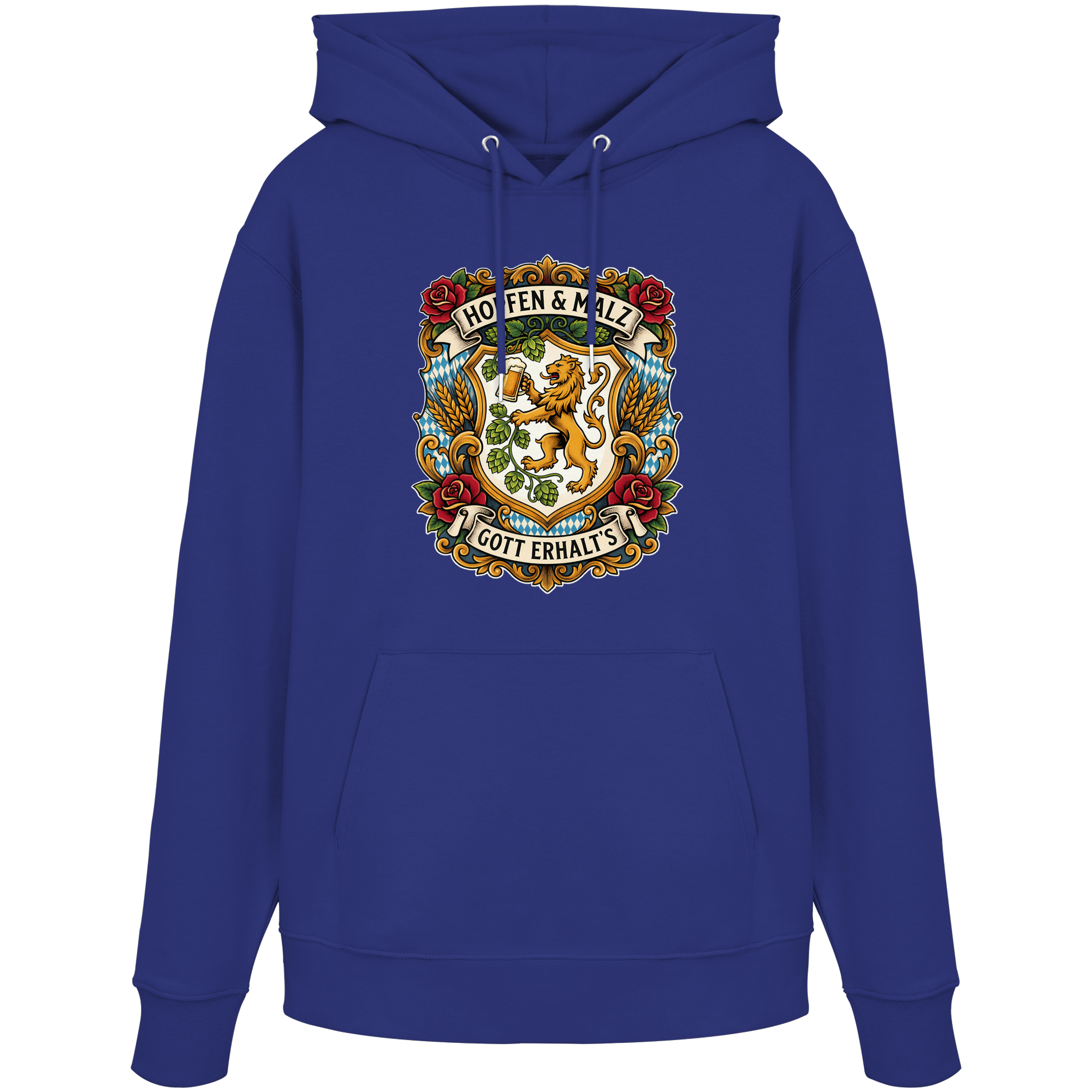 HOPFEN & MALZ - GOTT ERHALT`S - Organic Hoodie - BayrischerHumor