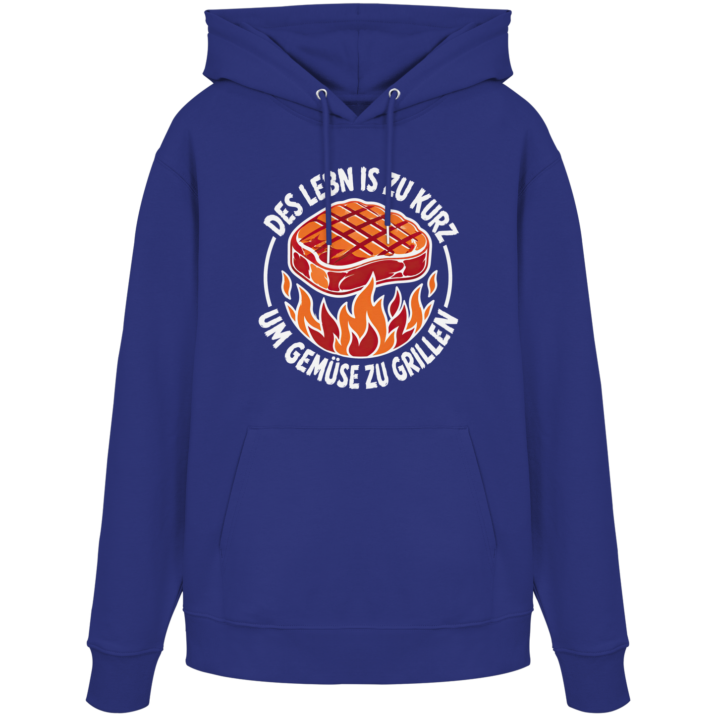 DES LEBN IS ZU KURZ - UM GEMÜSE ZU GRILLEN - Organic Hoodie