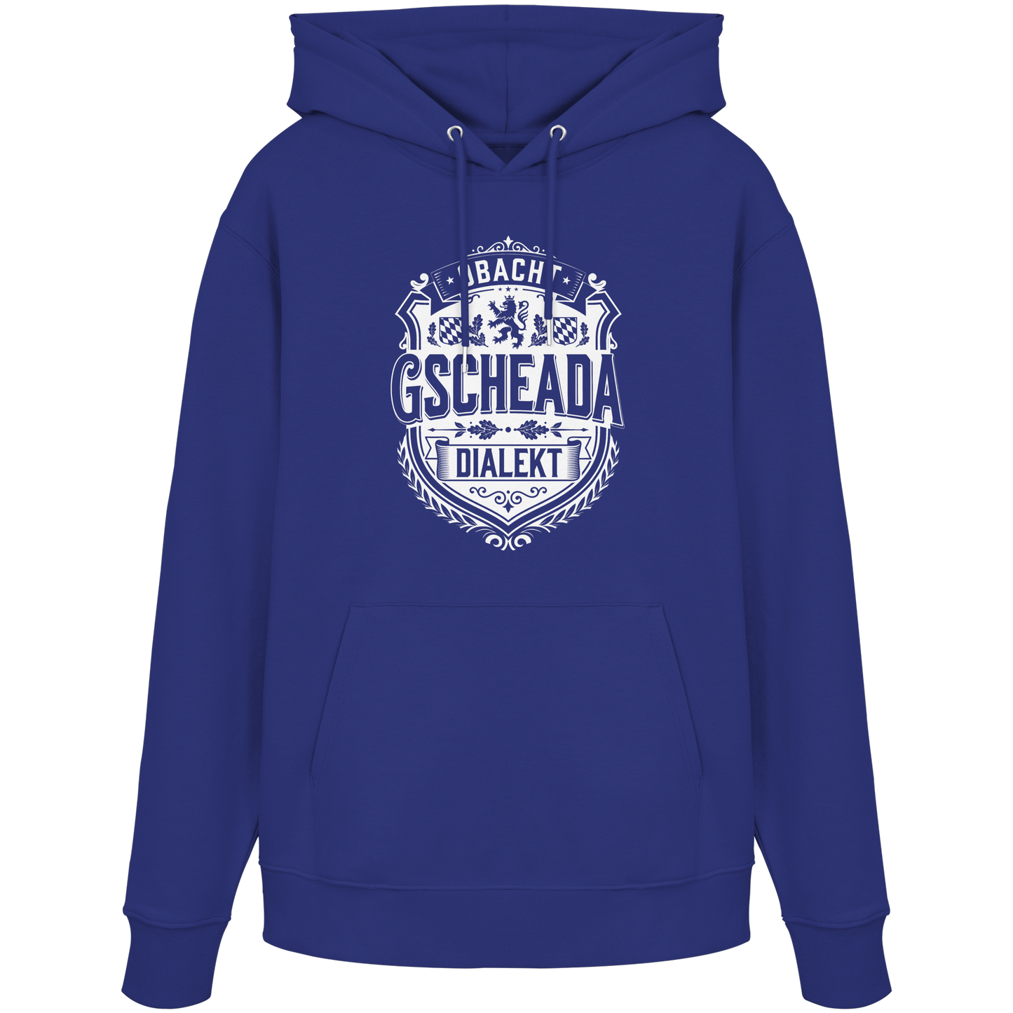 OBACHT GSCHEADA DIALEKT - Organic Unisex Hoodie - BayrischerHumor