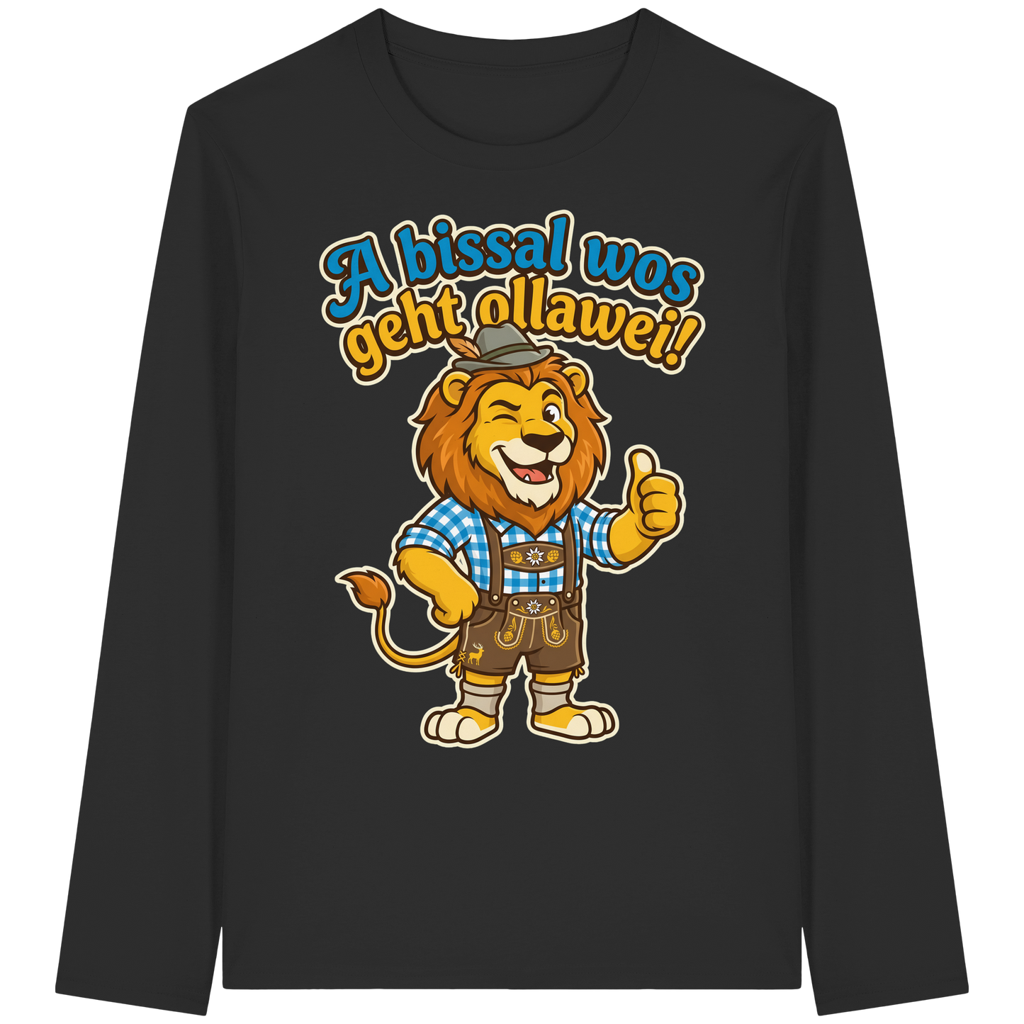 A BISSAL WOS GEHT OLLAWEI! - Organic Longsleeve T-Shirt