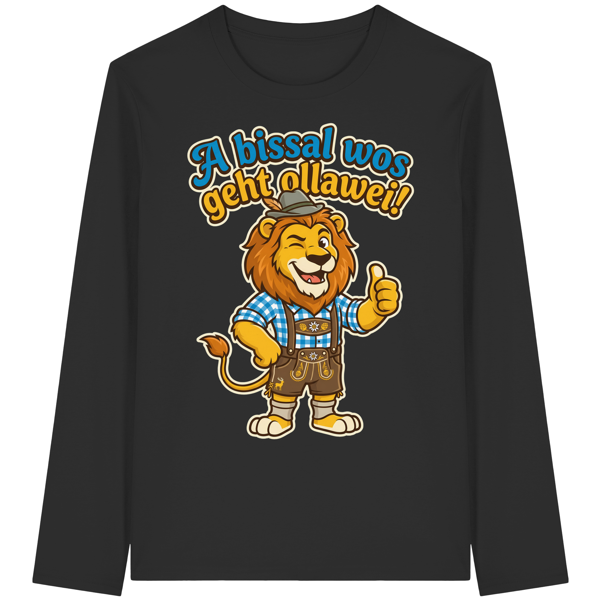 A BISSAL WOS GEHT OLLAWEI! - Organic Longsleeve T-Shirt