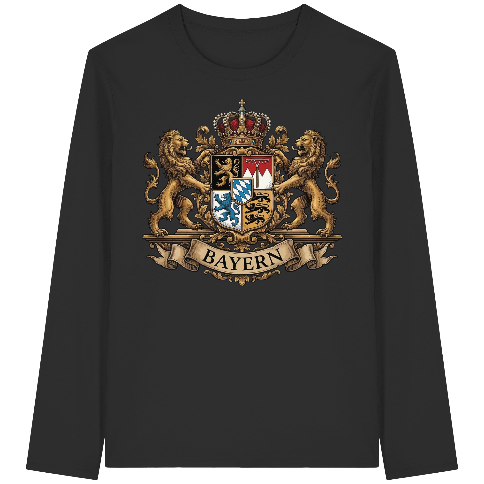 BAYERN - Organic Longsleeve T-Shirt - BayrischerHumor