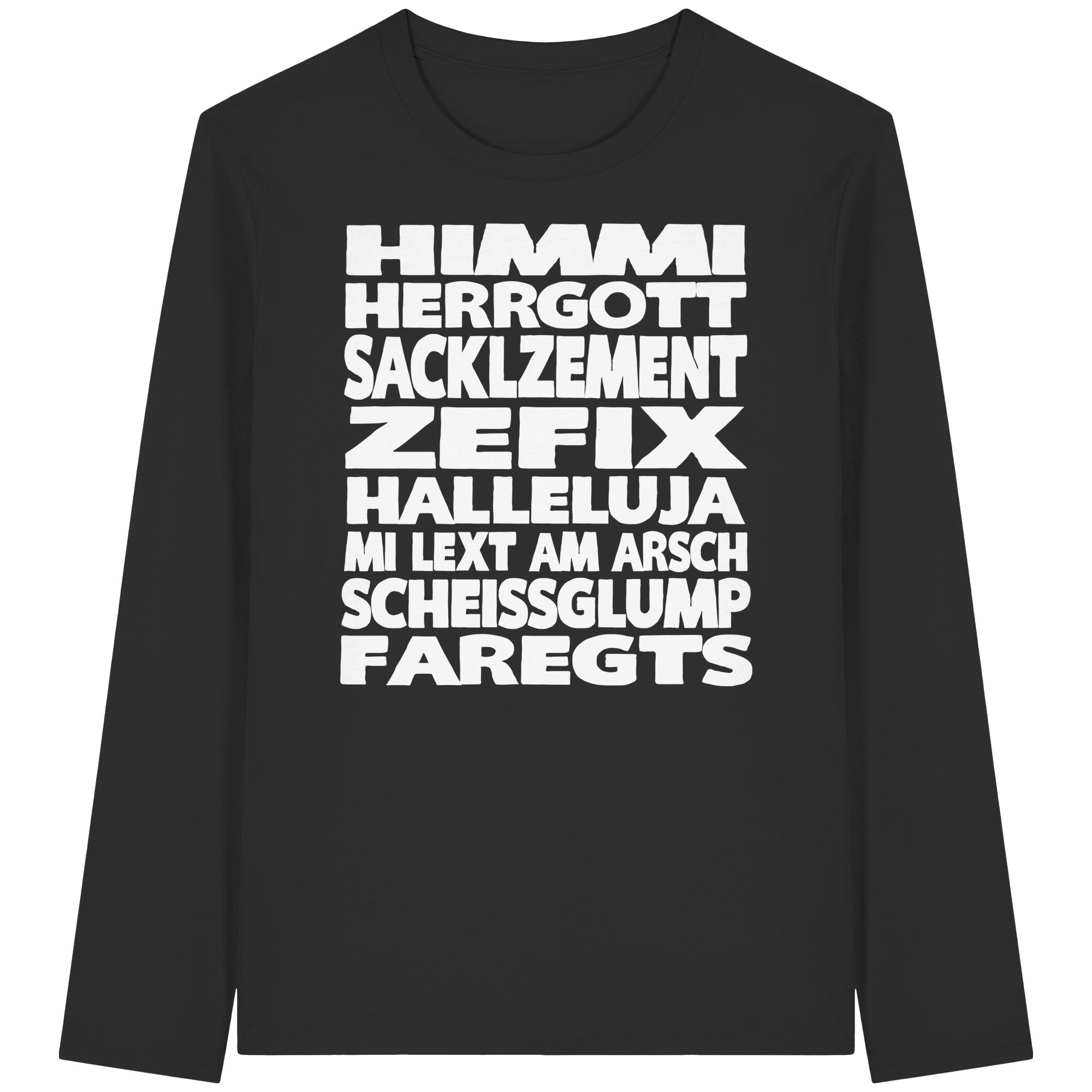 HIMMI HERRGOTT - Organic Longsleeve T-Shirt - BayrischerHumor