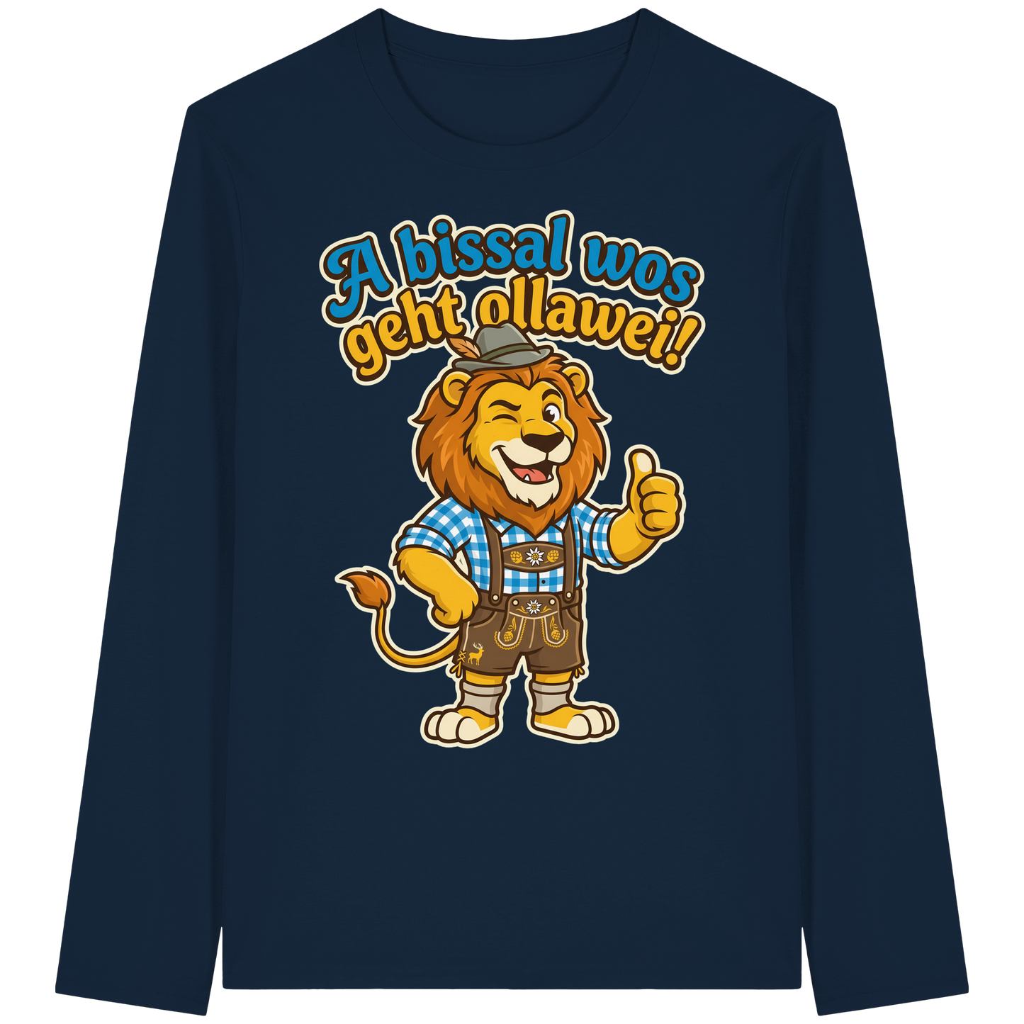 A BISSAL WOS GEHT OLLAWEI! - Organic Longsleeve T-Shirt