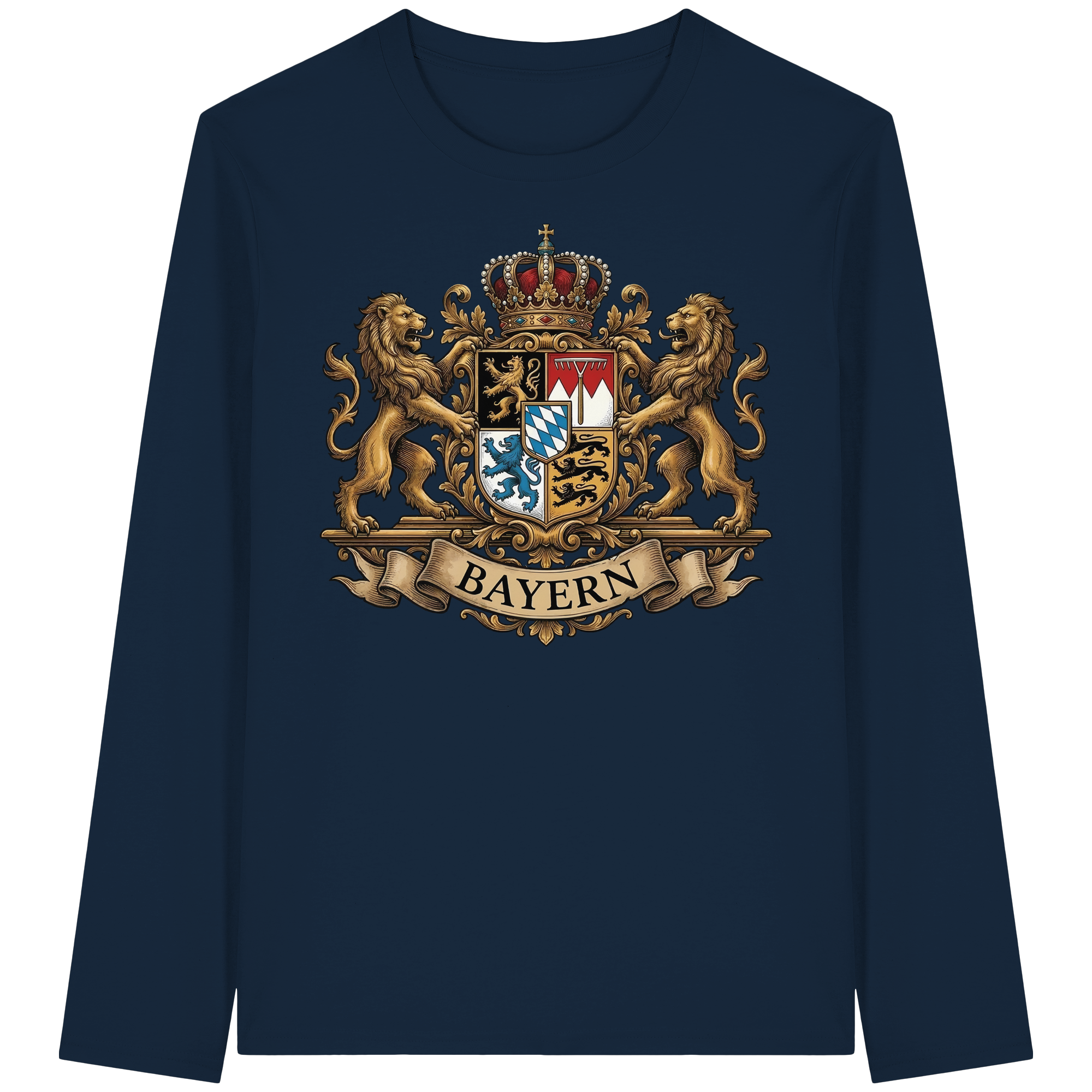 BAYERN - Organic Longsleeve T-Shirt - BayrischerHumor