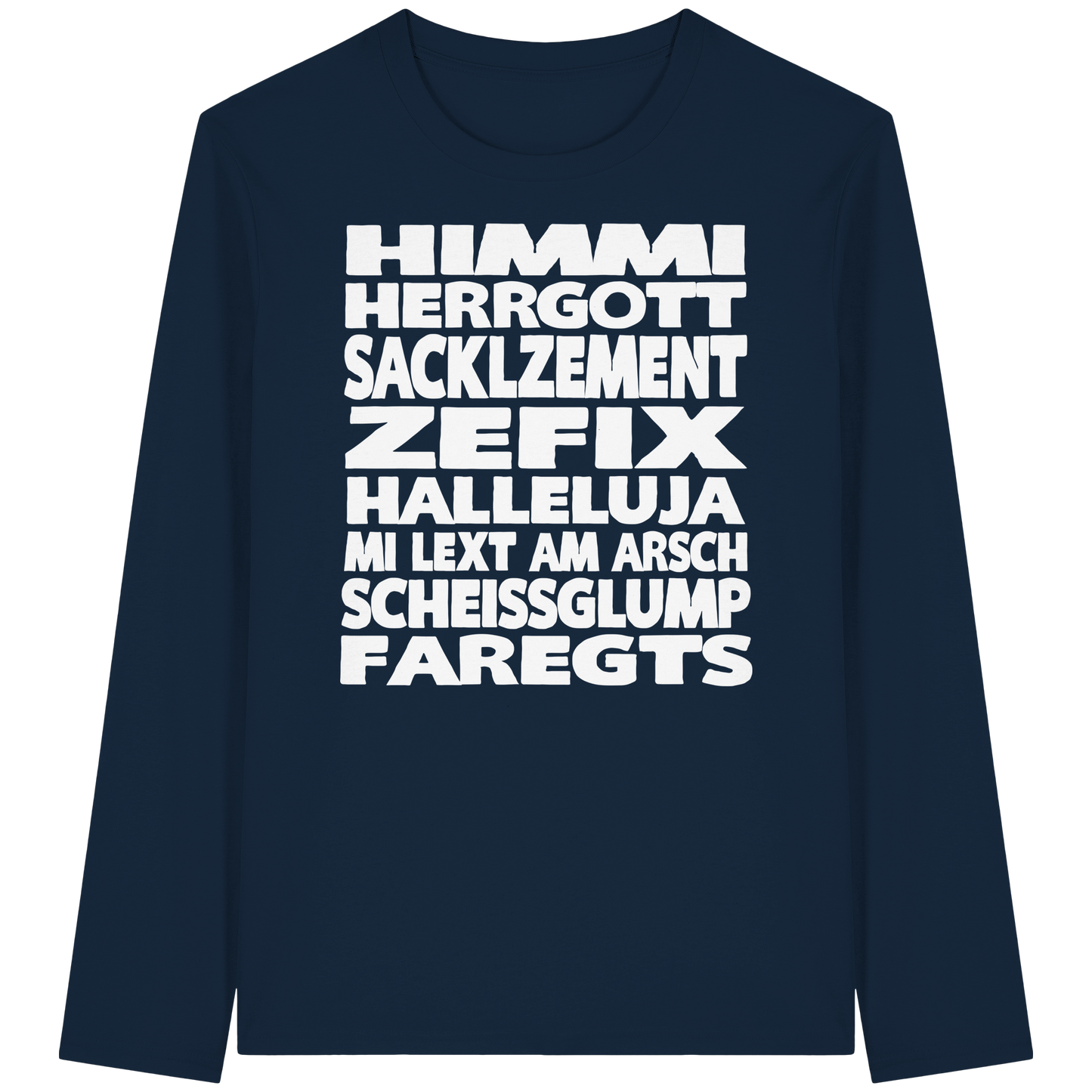 HIMMI HERRGOTT - Organic Longsleeve T-Shirt - BayrischerHumor