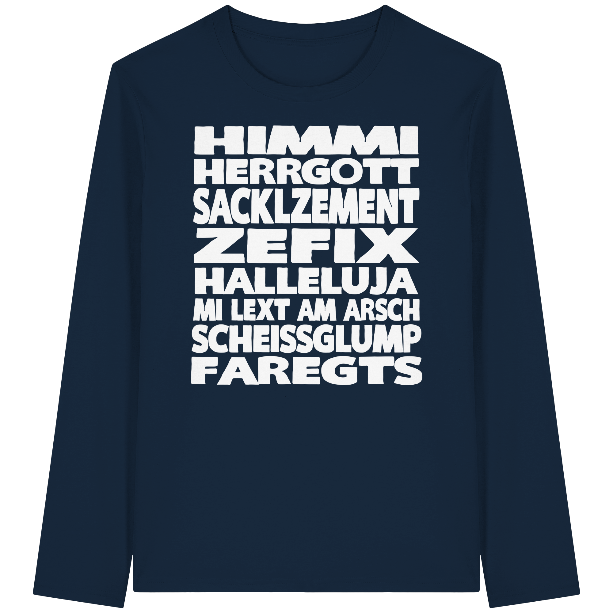HIMMI HERRGOTT - Organic Longsleeve T-Shirt - BayrischerHumor