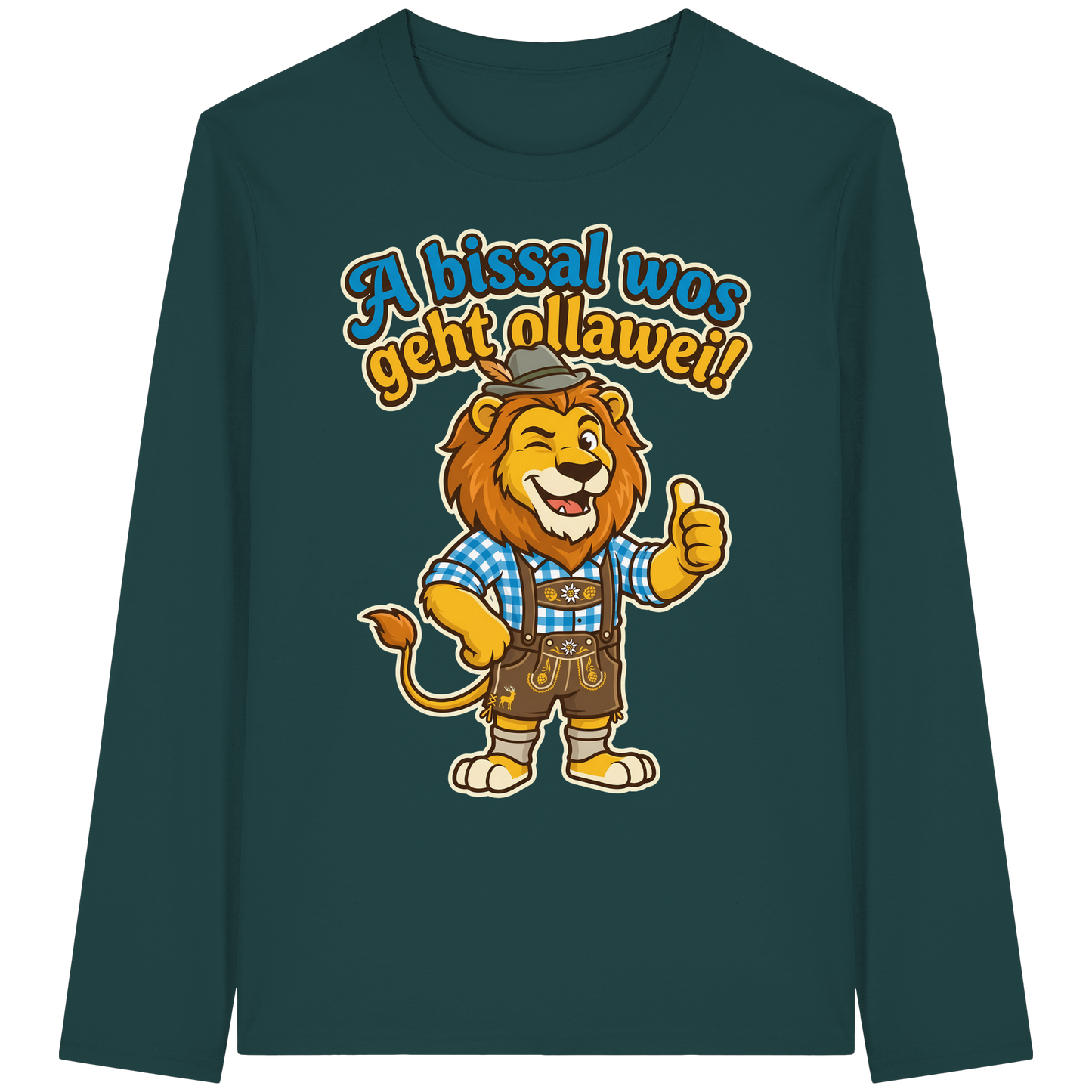 A BISSAL WOS GEHT OLLAWEI! - Organic Longsleeve T-Shirt