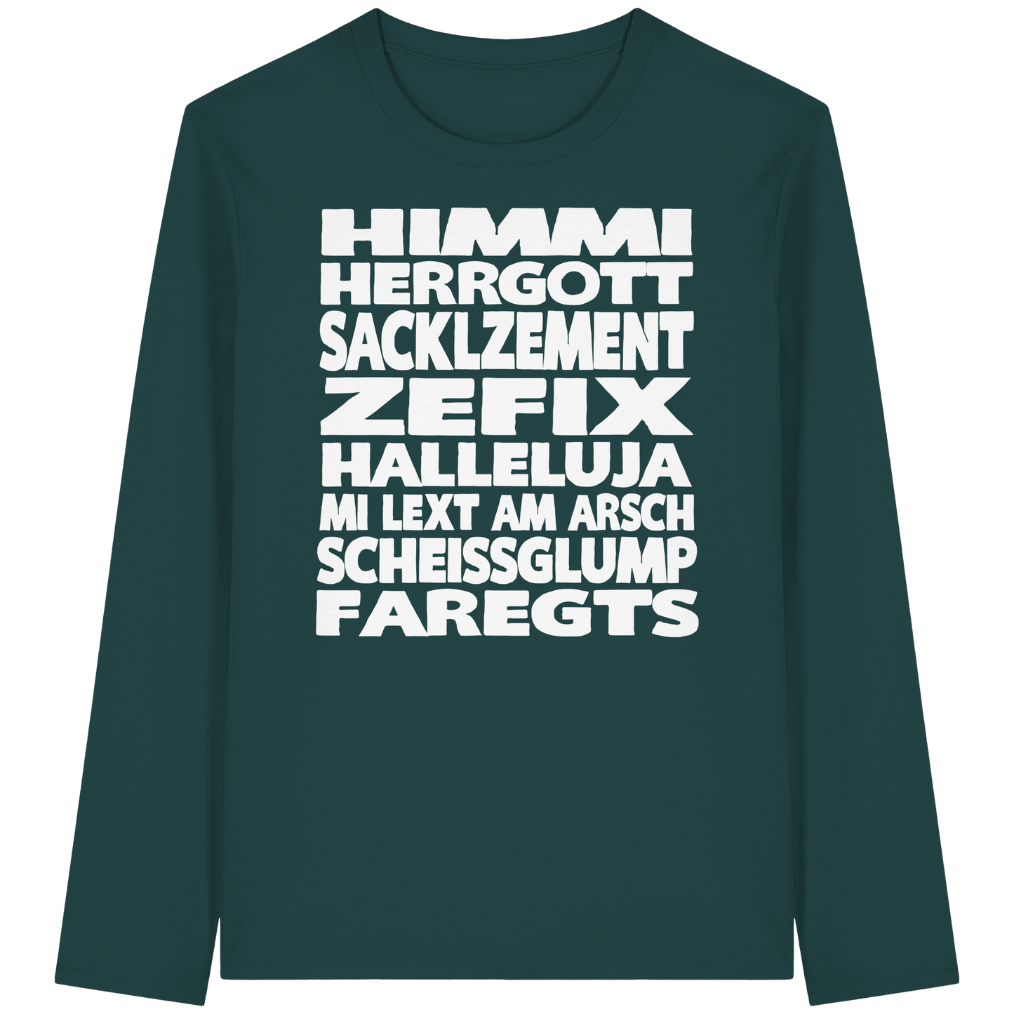 HIMMI HERRGOTT - Organic Longsleeve T-Shirt - BayrischerHumor
