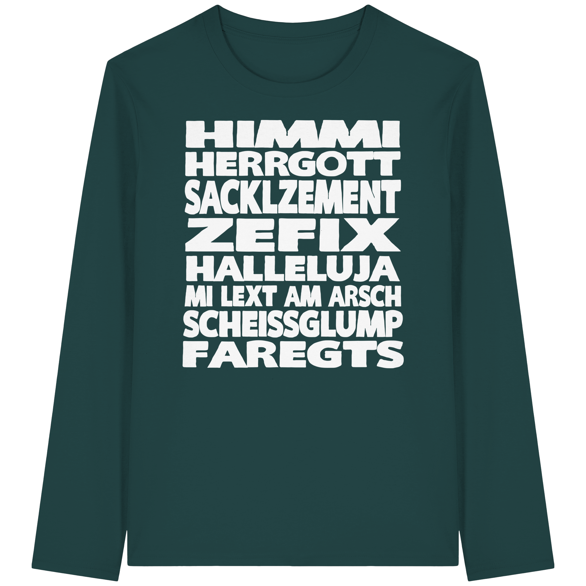 HIMMI HERRGOTT - Organic Longsleeve T-Shirt - BayrischerHumor