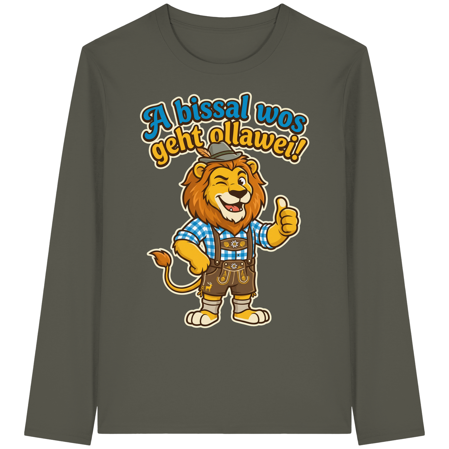 A BISSAL WOS GEHT OLLAWEI! - Organic Longsleeve T-Shirt