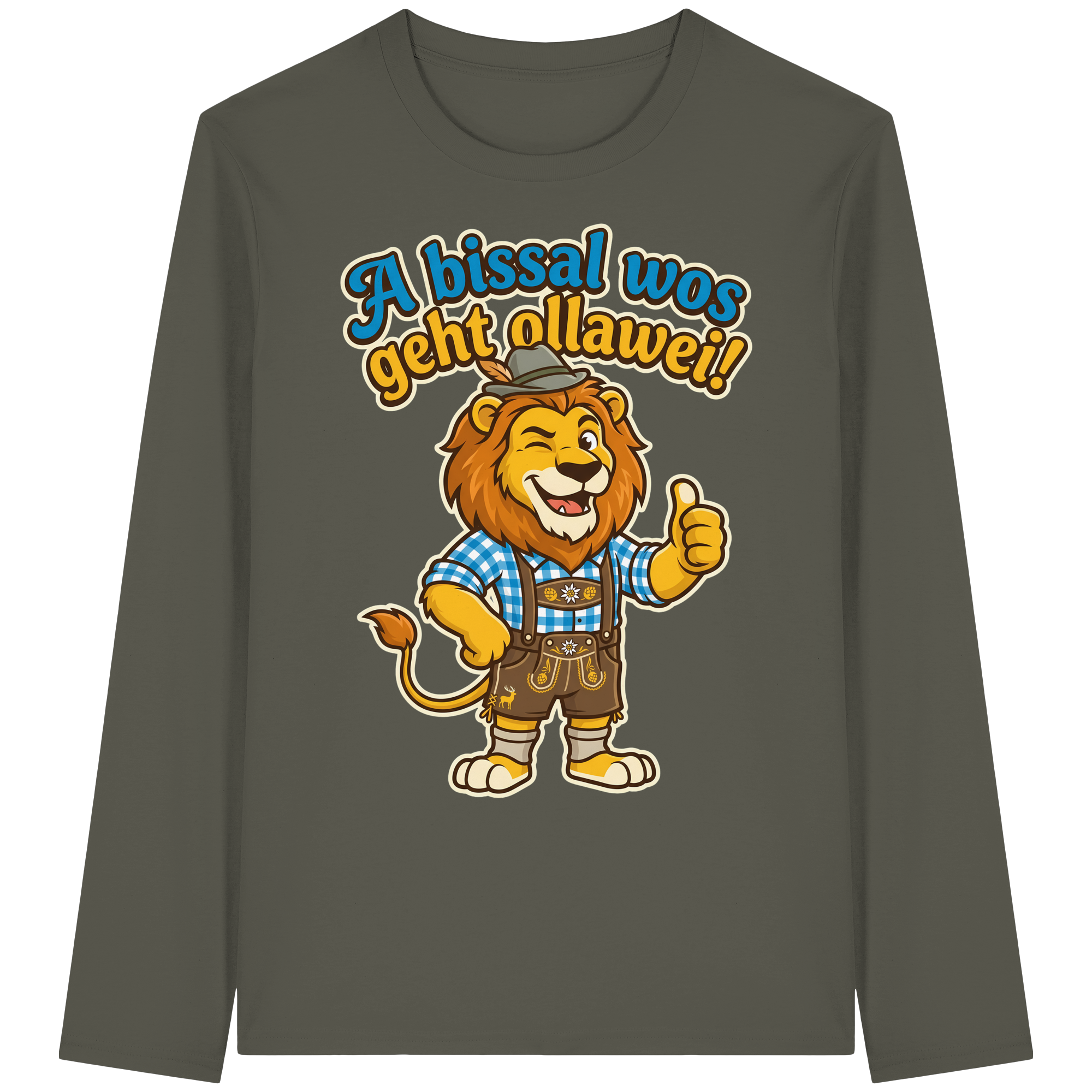 A BISSAL WOS GEHT OLLAWEI! - Organic Longsleeve T-Shirt
