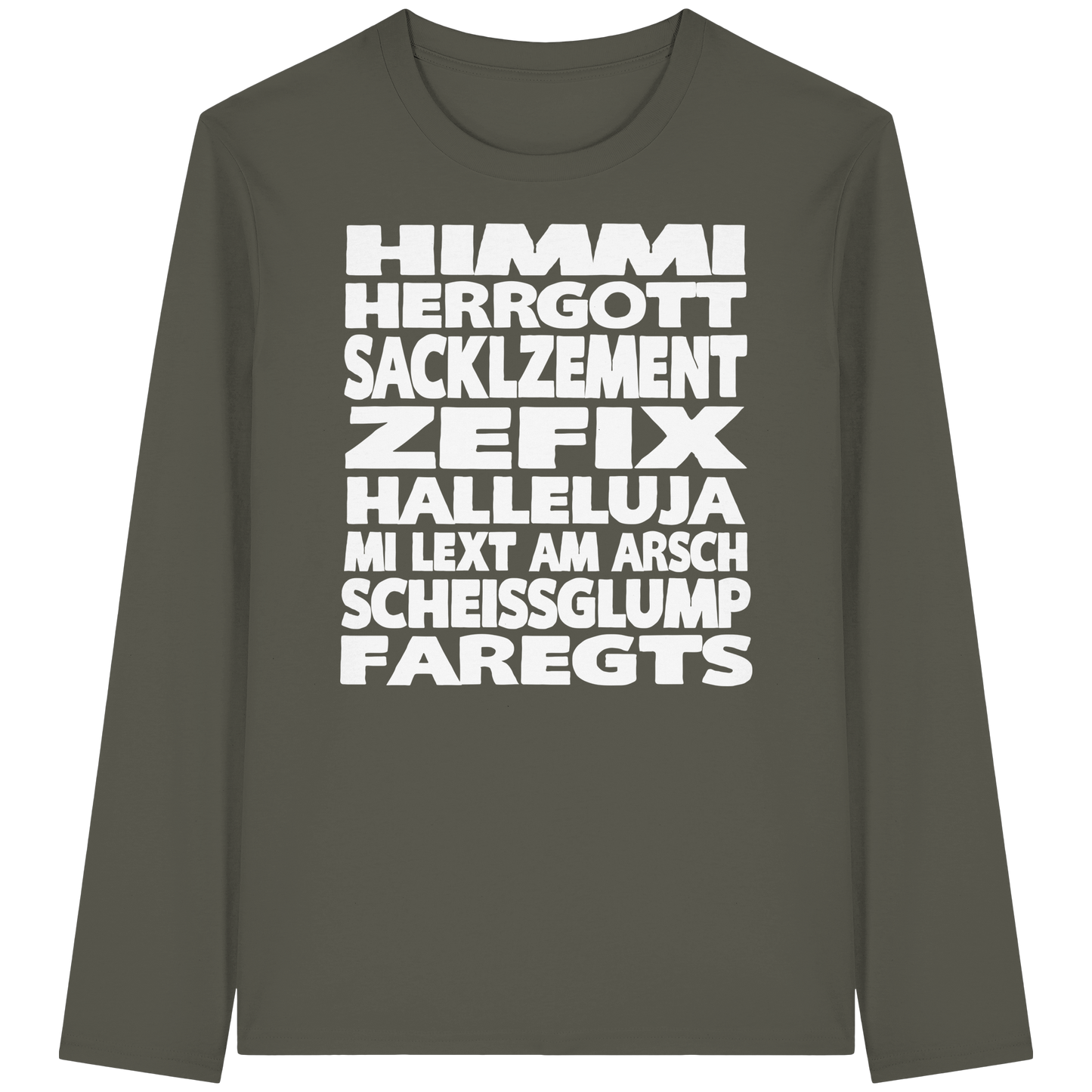 HIMMI HERRGOTT - Organic Longsleeve T-Shirt - BayrischerHumor