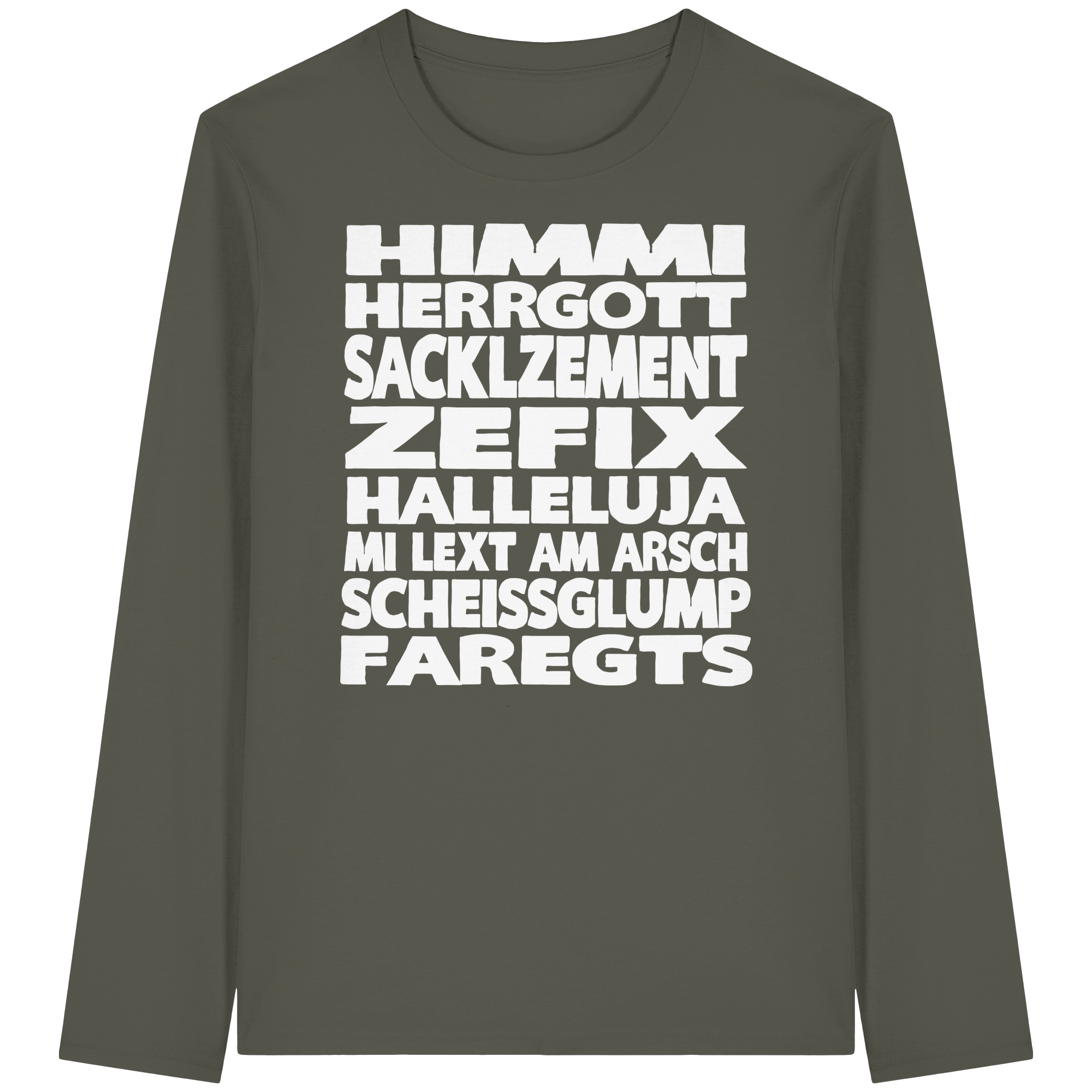 HIMMI HERRGOTT - Organic Longsleeve T-Shirt - BayrischerHumor