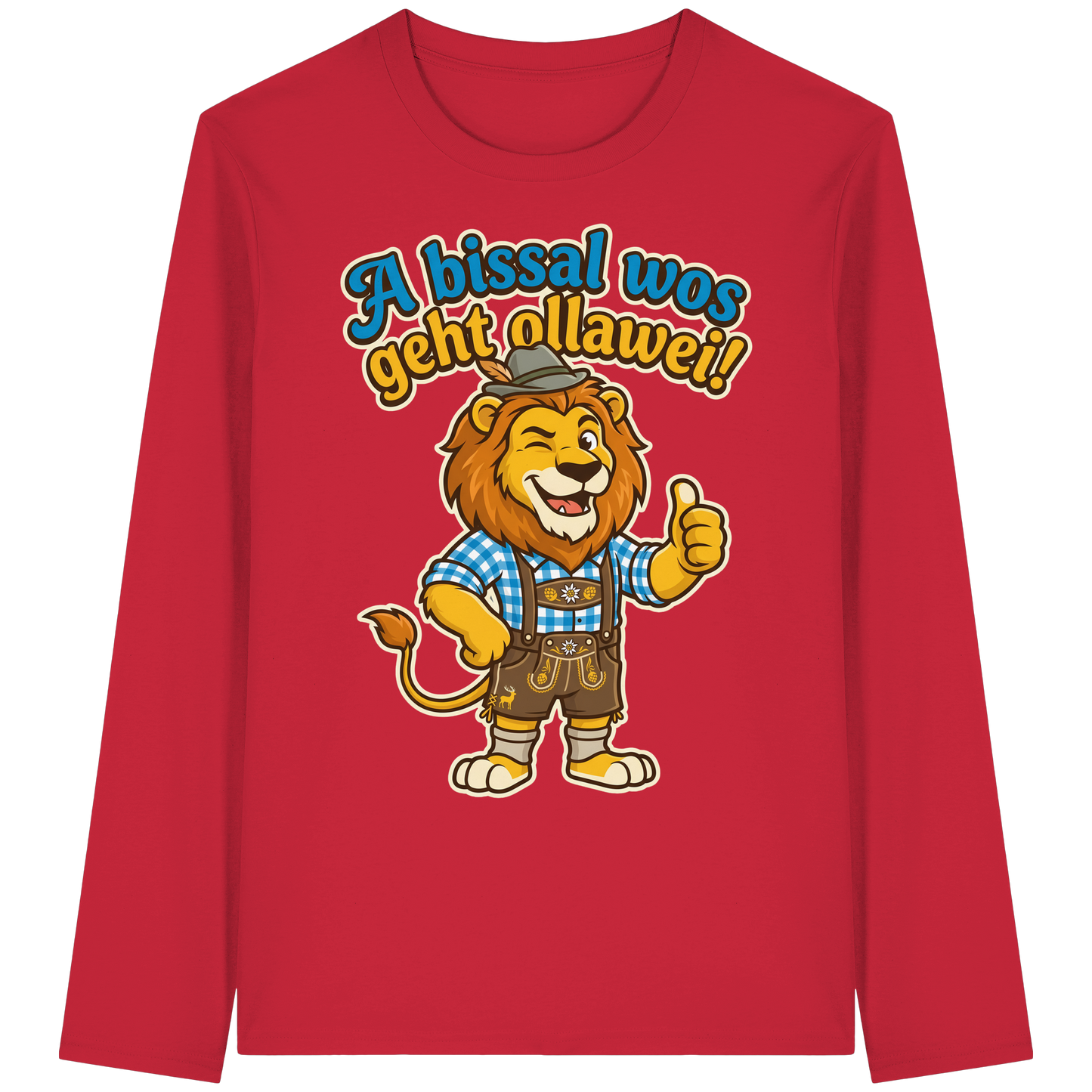 A BISSAL WOS GEHT OLLAWEI! - Organic Longsleeve T-Shirt