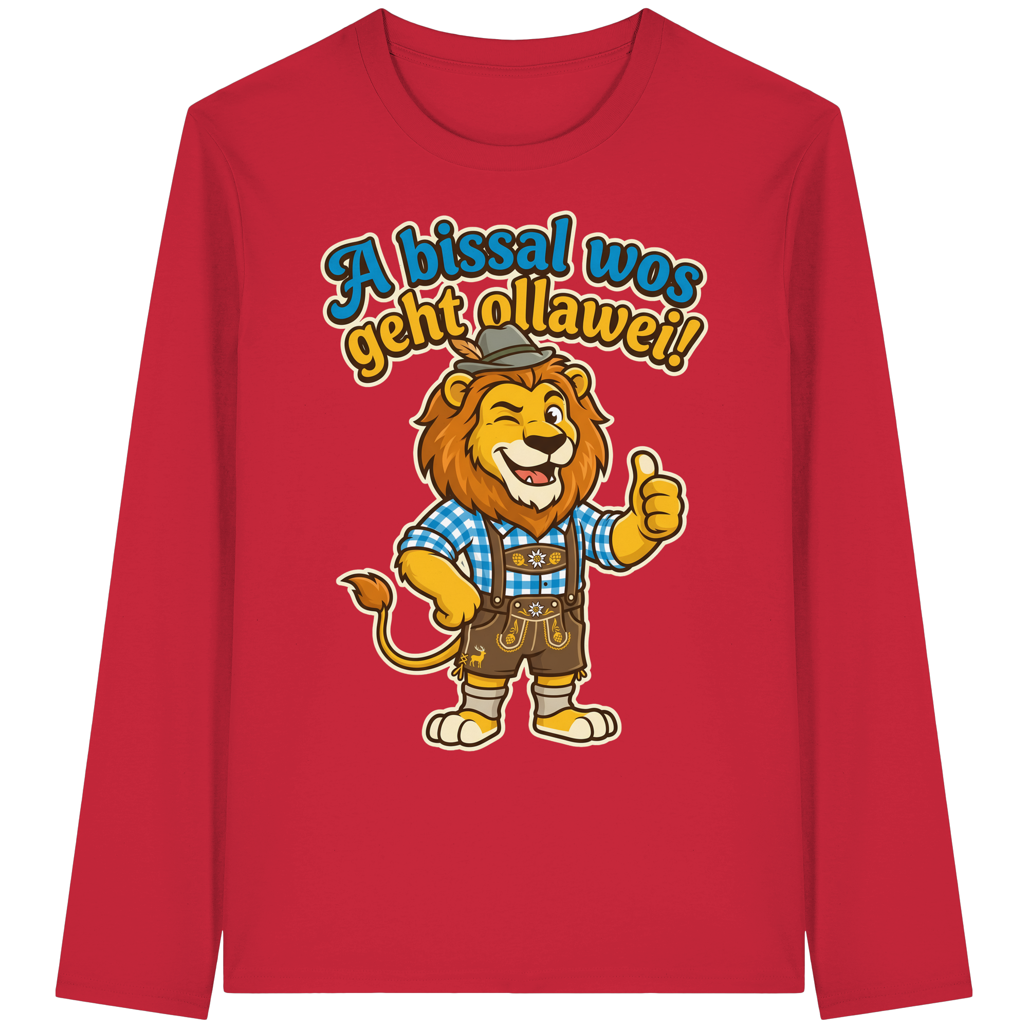 A BISSAL WOS GEHT OLLAWEI! - Organic Longsleeve T-Shirt