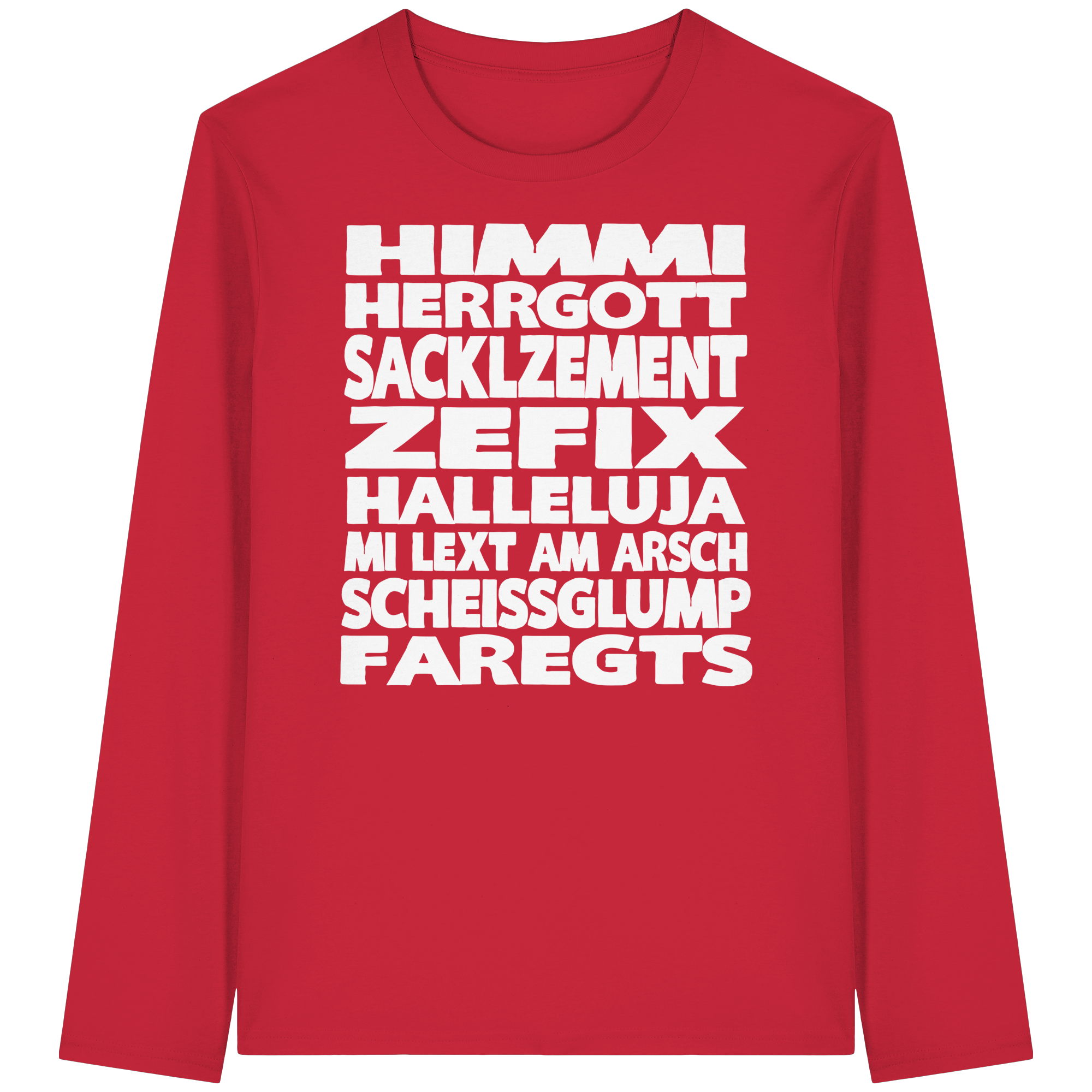 HIMMI HERRGOTT - Organic Longsleeve T-Shirt - BayrischerHumor