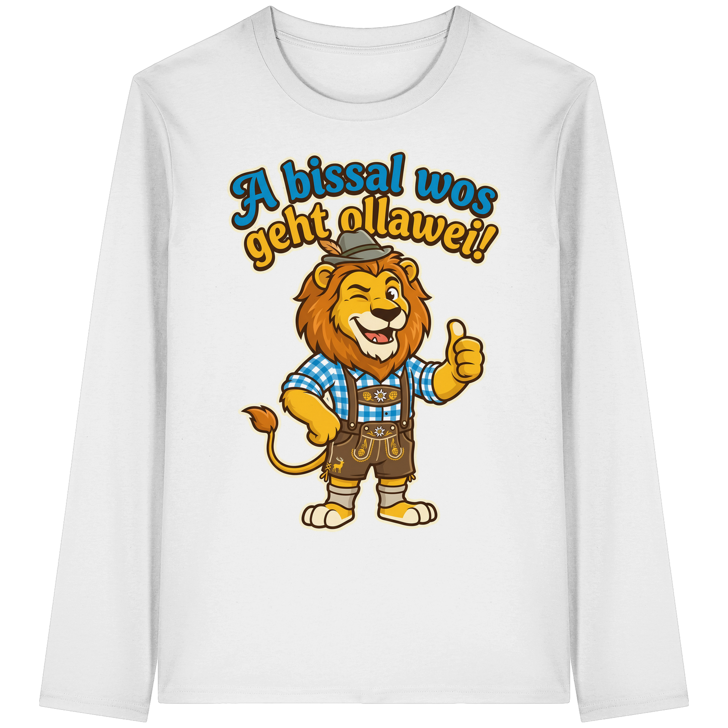 A BISSAL WOS GEHT OLLAWEI! - Organic Longsleeve T-Shirt