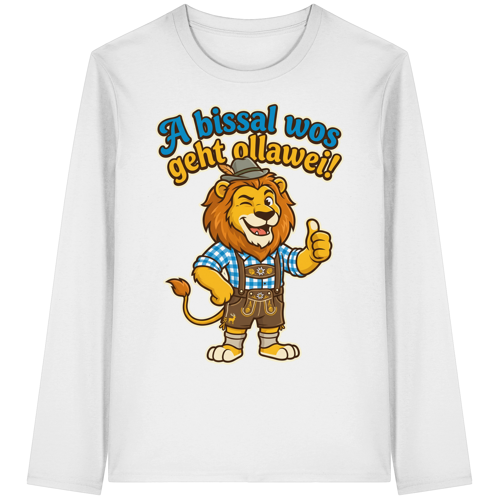 A BISSAL WOS GEHT OLLAWEI! - Organic Longsleeve T-Shirt