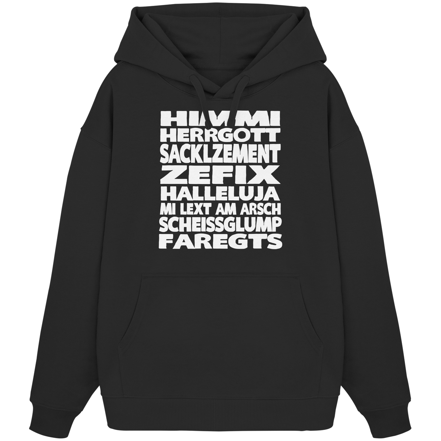 HIMMI HERRGOTT - Organic Oversize Hoodie - BayrischerHumor