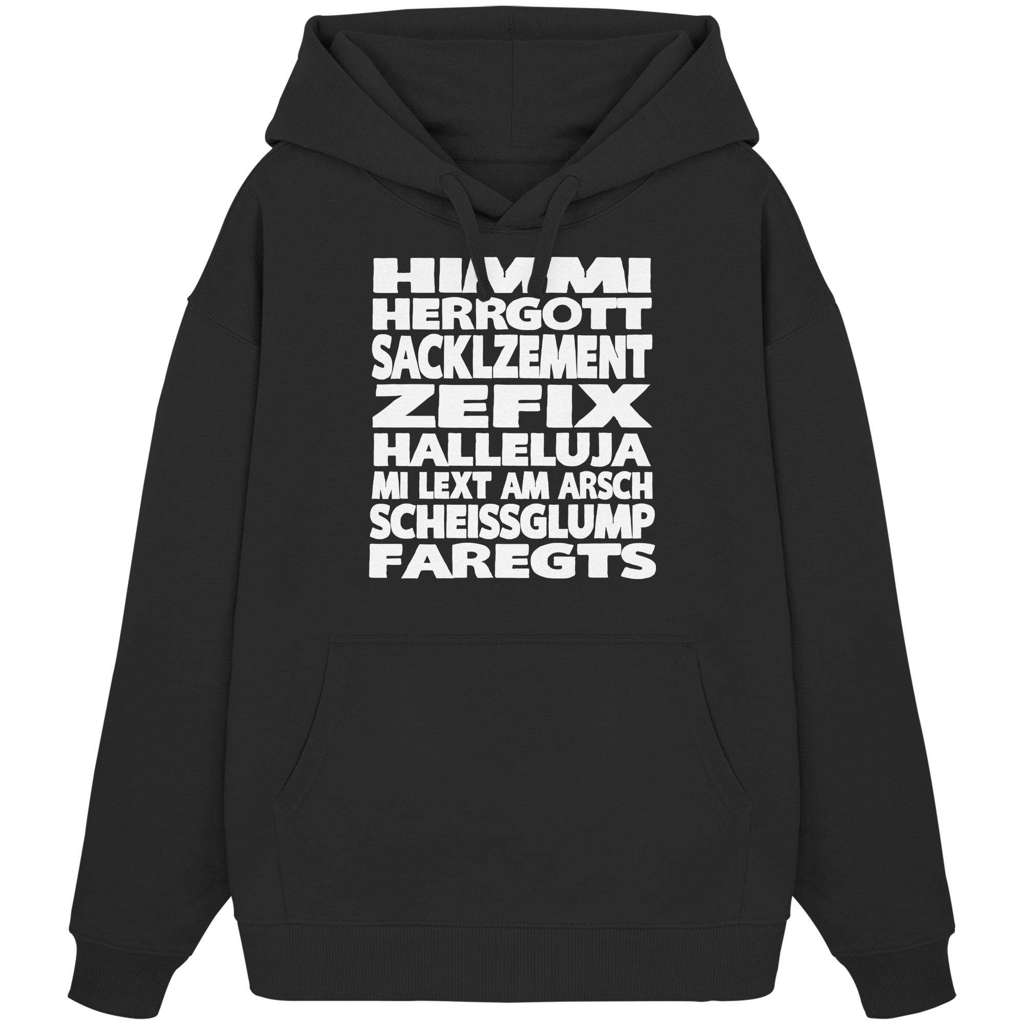 HIMMI HERRGOTT - Organic Oversize Hoodie - BayrischerHumor