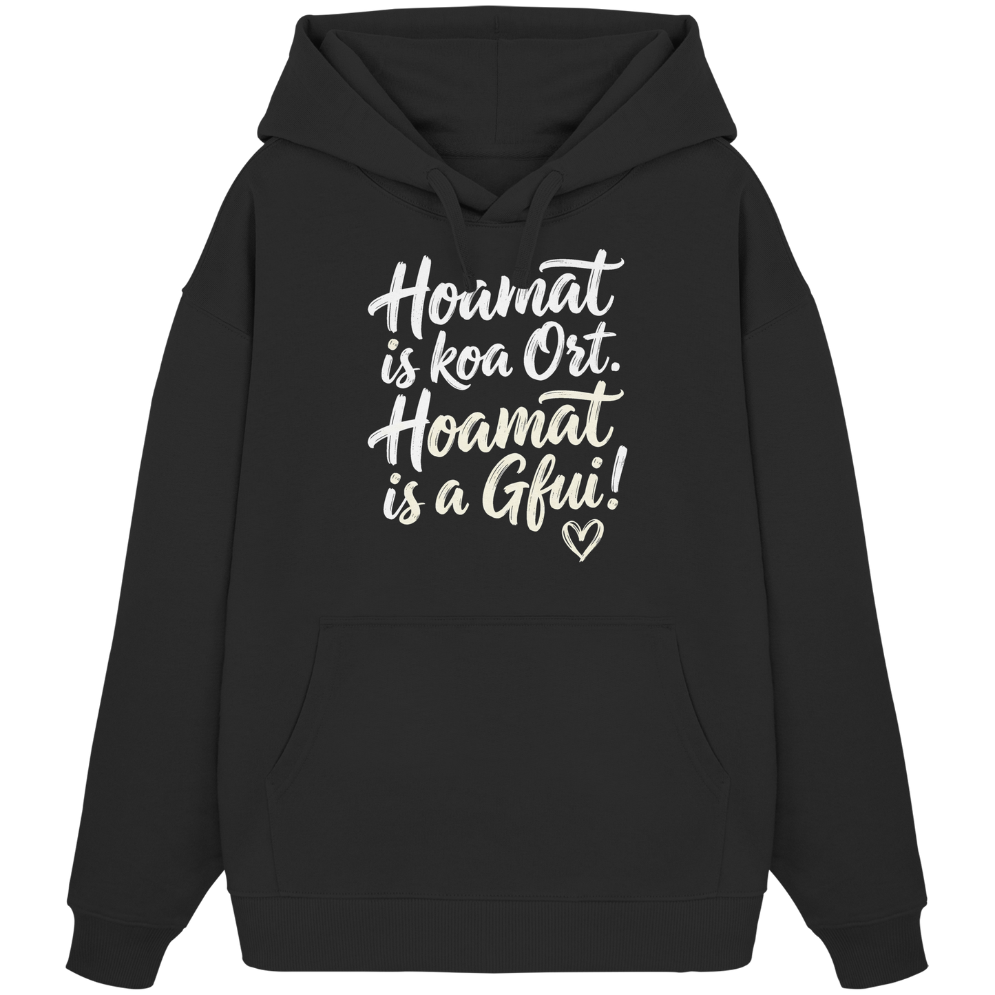 HOAMAT IS KOA ORT. HOAMAT IS A GFUI! - Organic Oversize Hoodie