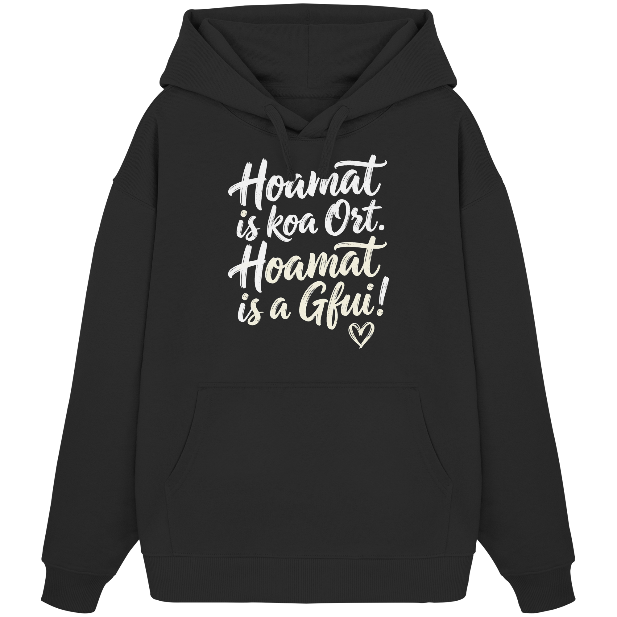 HOAMAT IS KOA ORT. HOAMAT IS A GFUI! - Organic Oversize Hoodie