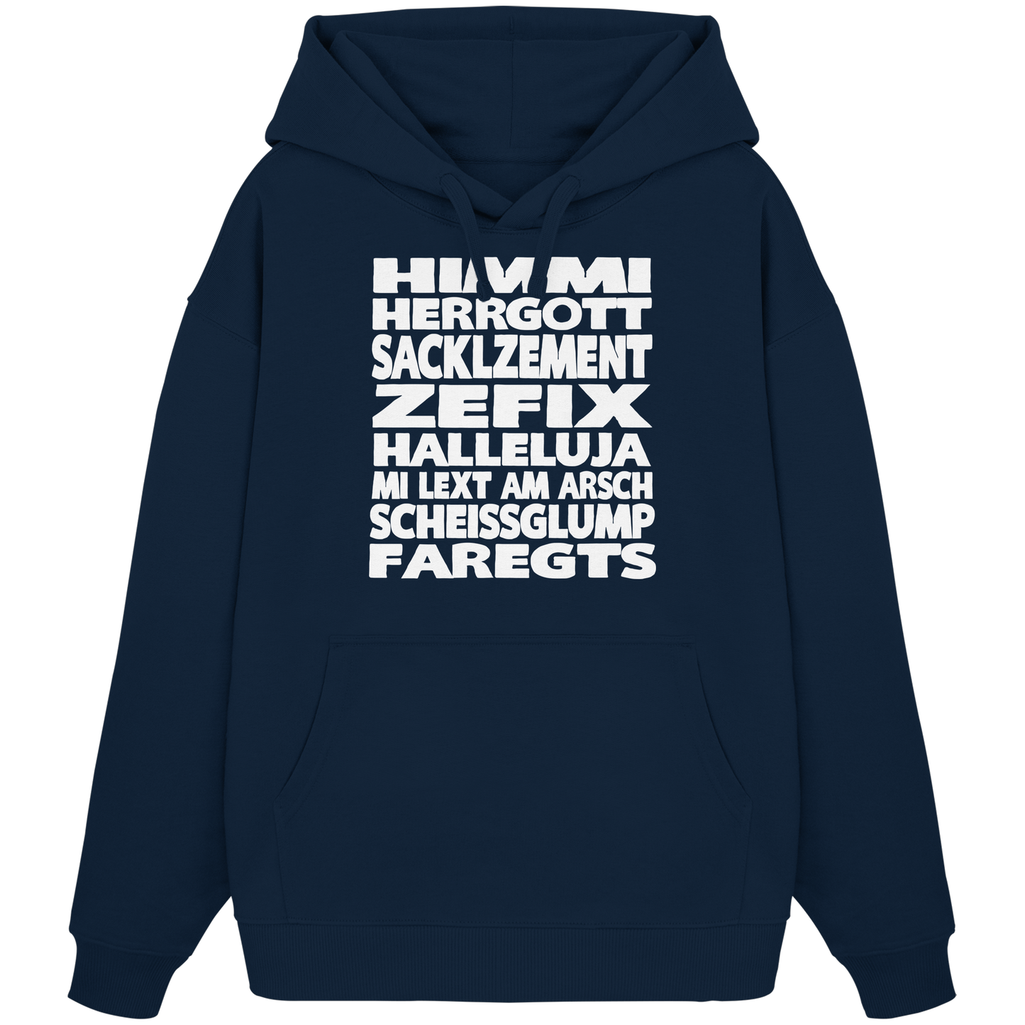 HIMMI HERRGOTT - Organic Oversize Hoodie - BayrischerHumor