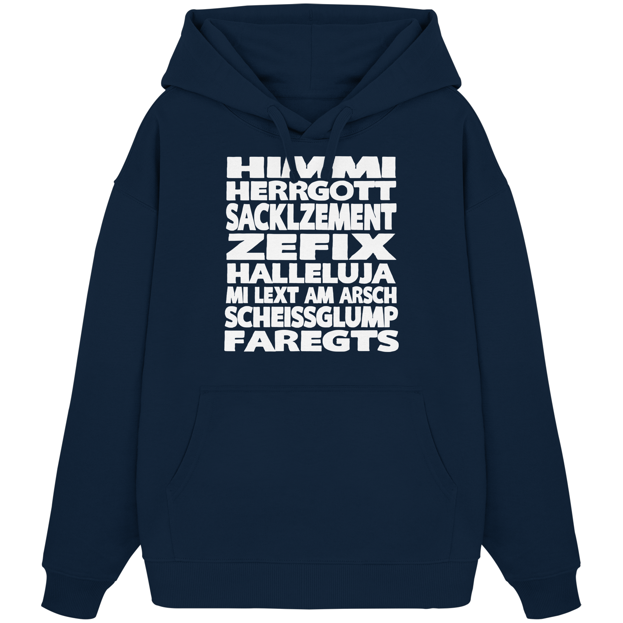 HIMMI HERRGOTT - Organic Oversize Hoodie - BayrischerHumor
