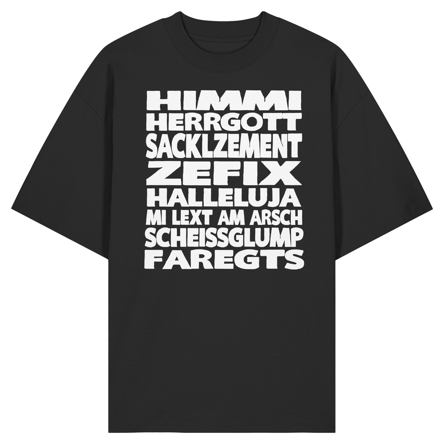 HIMMI HERRGOTT - Organic Oversize Shirt - BayrischerHumor