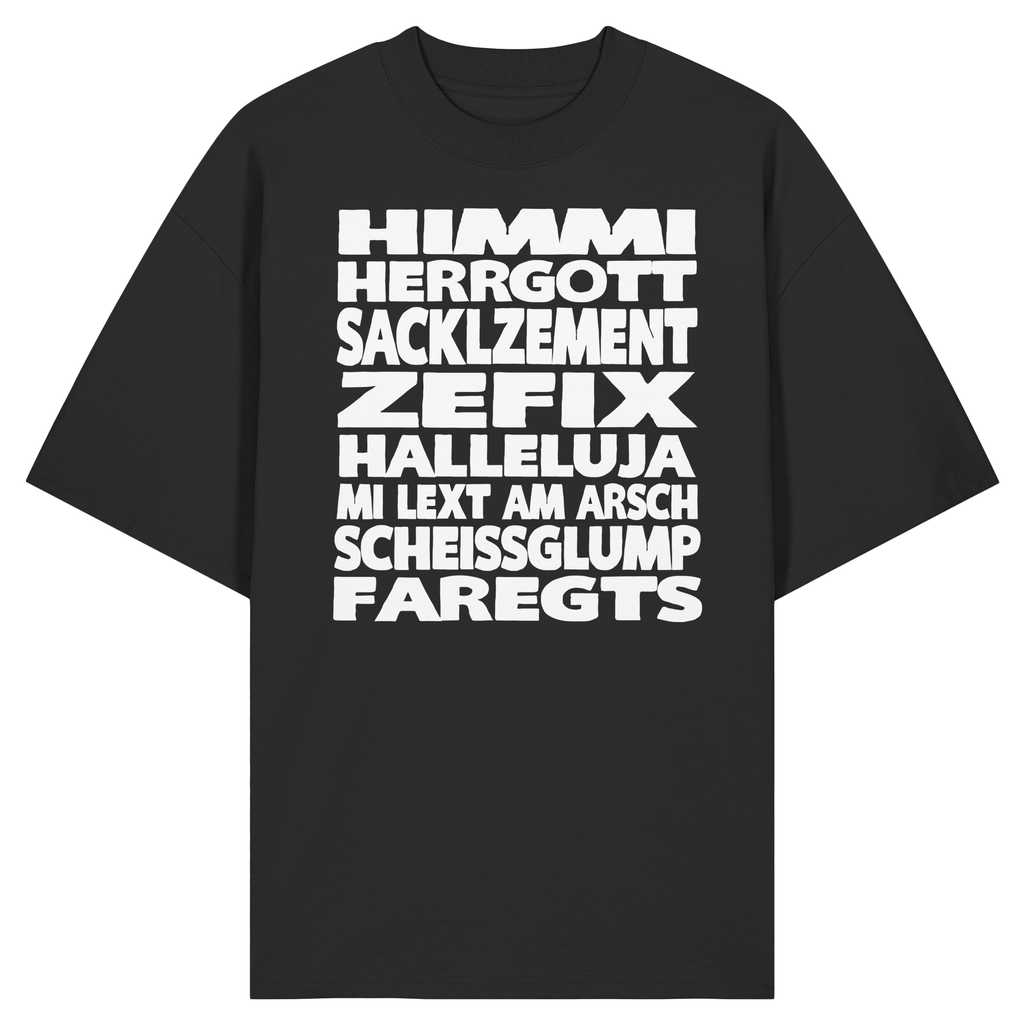 HIMMI HERRGOTT - Organic Oversize Shirt - BayrischerHumor