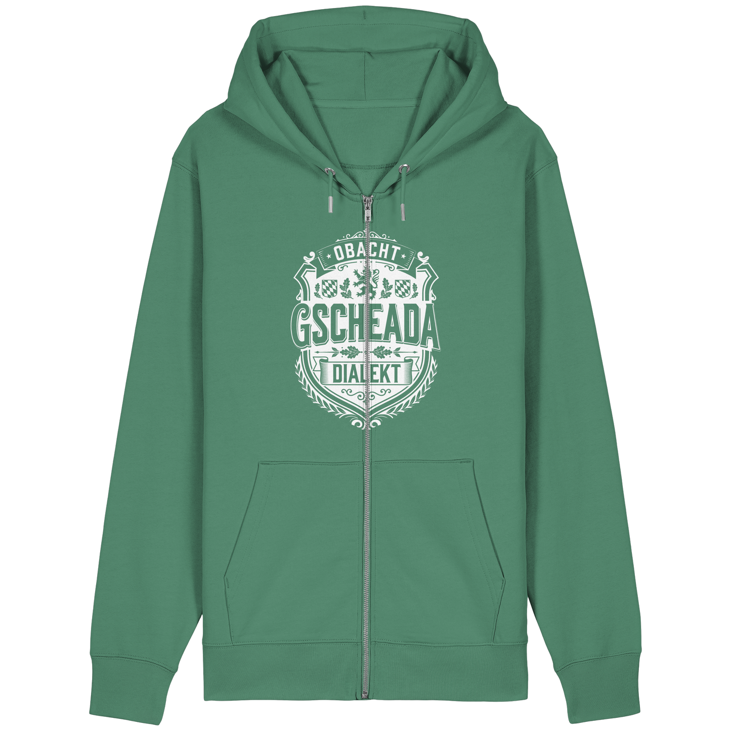 OBACHT GSCHEADA DIALEKT - Organic Relaxed Zipper - BayrischerHumor