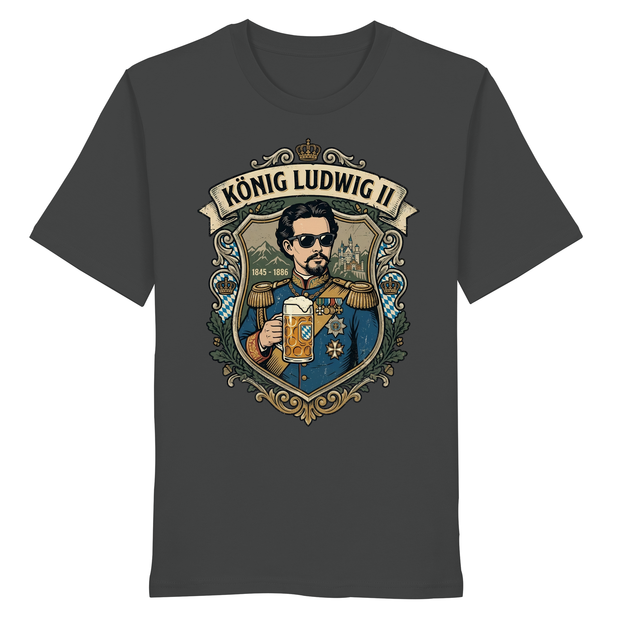 KÖNIG LUDWIG II - Organic Shirt - BayrischerHumor