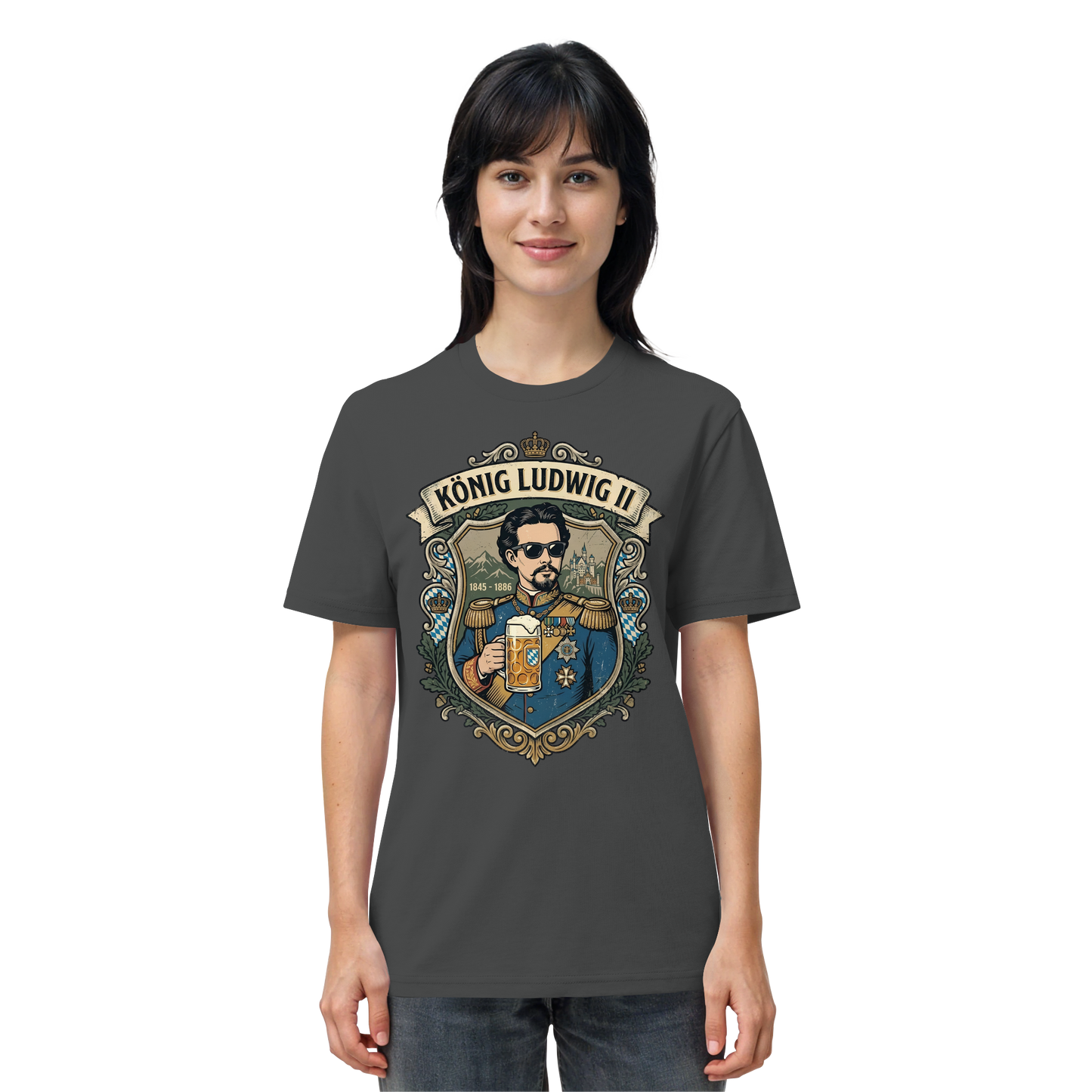 KÖNIG LUDWIG II - Organic Shirt - BayrischerHumor