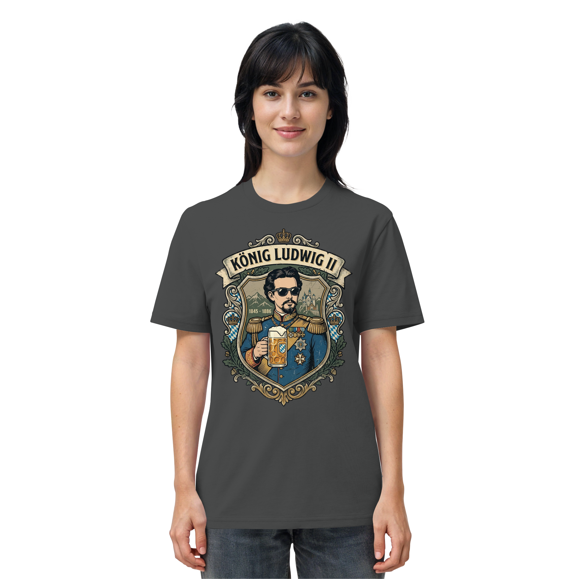 KÖNIG LUDWIG II - Organic Shirt - BayrischerHumor