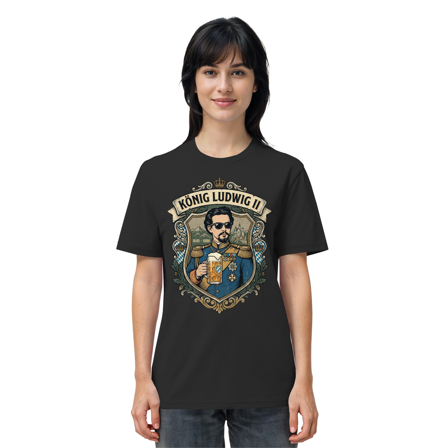 KÖNIG LUDWIG II - Organic Shirt - BayrischerHumor