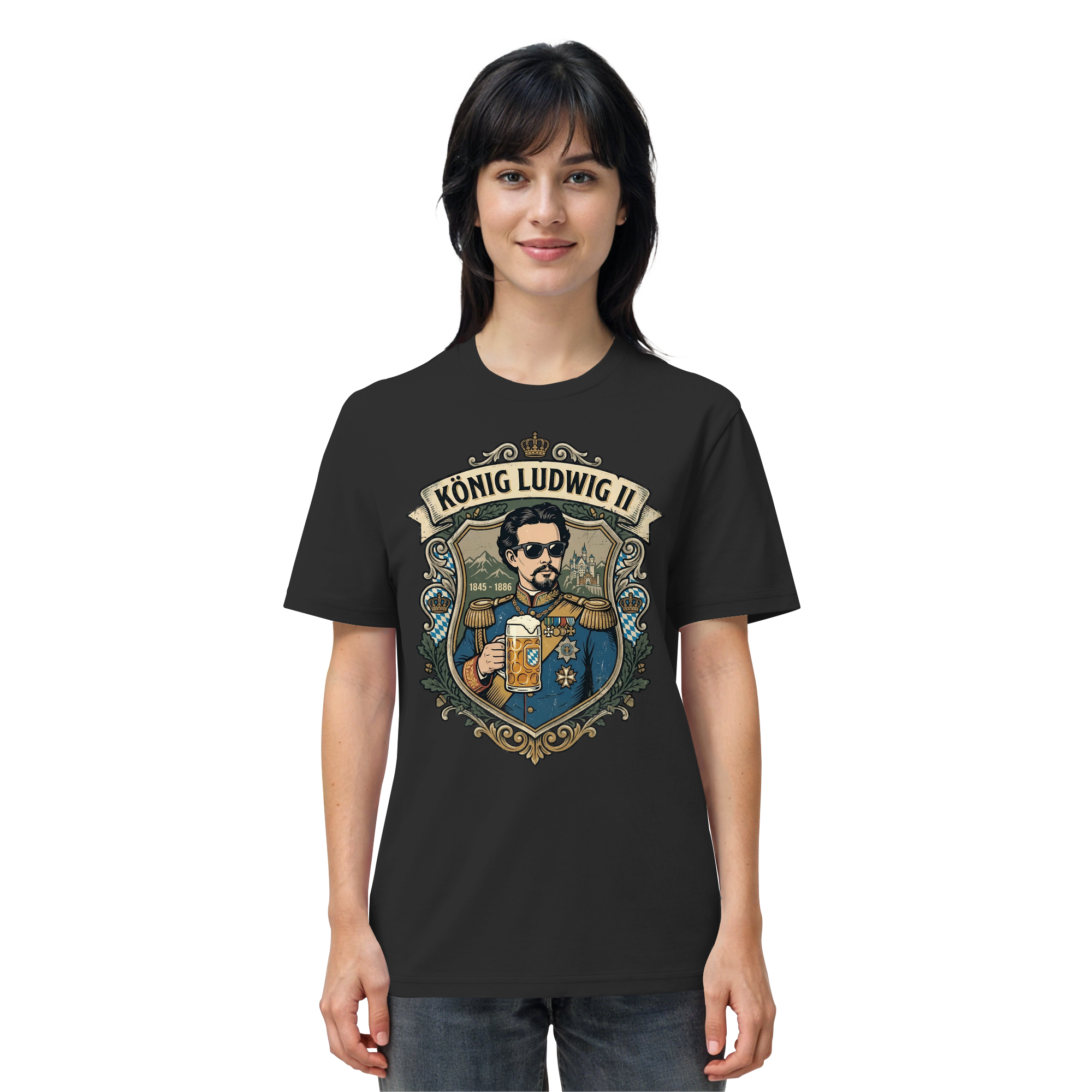 KÖNIG LUDWIG II - Organic Shirt - BayrischerHumor