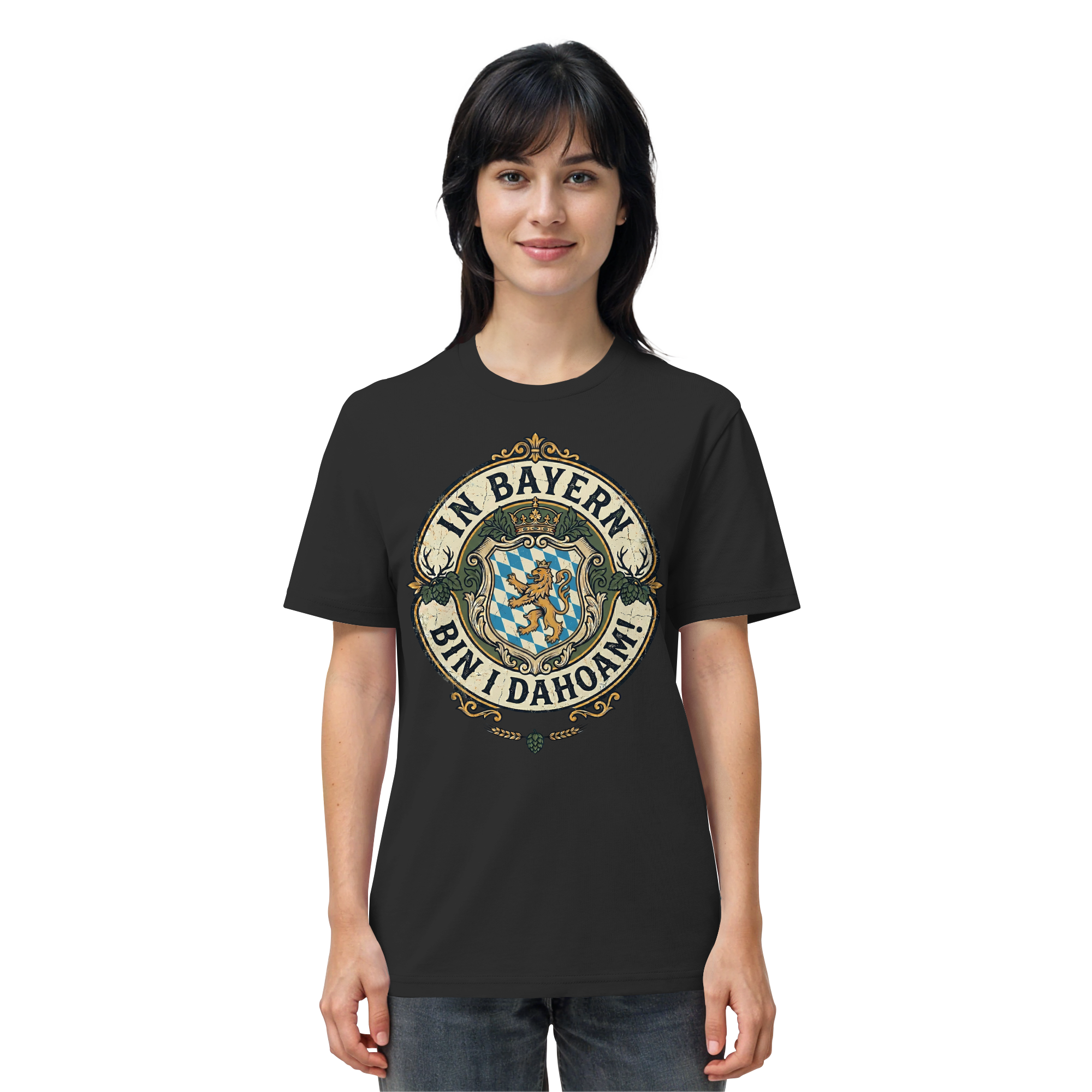 IN BAYERN BIN I DAHOAM! - Organic Shirt - BayrischerHumor