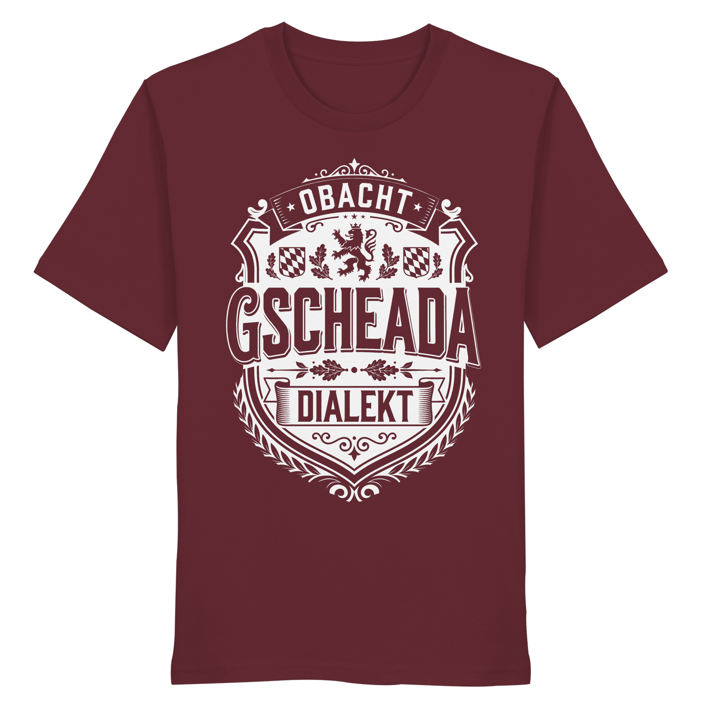 OBACHT GSCHEADA DIALEKT - Organic Shirt - BayrischerHumor