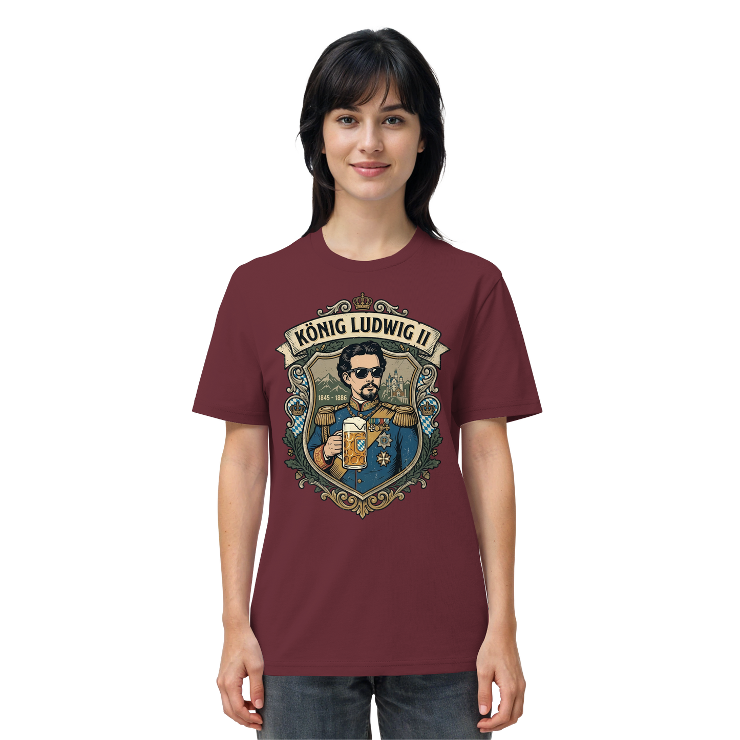 KÖNIG LUDWIG II - Organic Shirt - BayrischerHumor