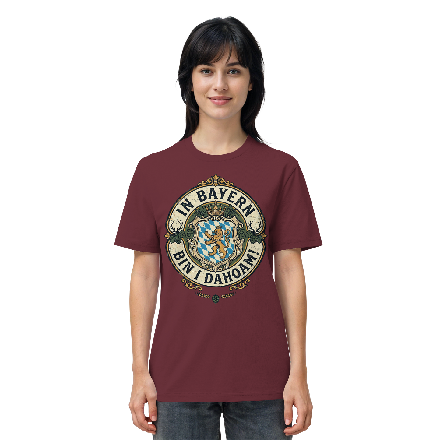IN BAYERN BIN I DAHOAM! - Organic Shirt - BayrischerHumor
