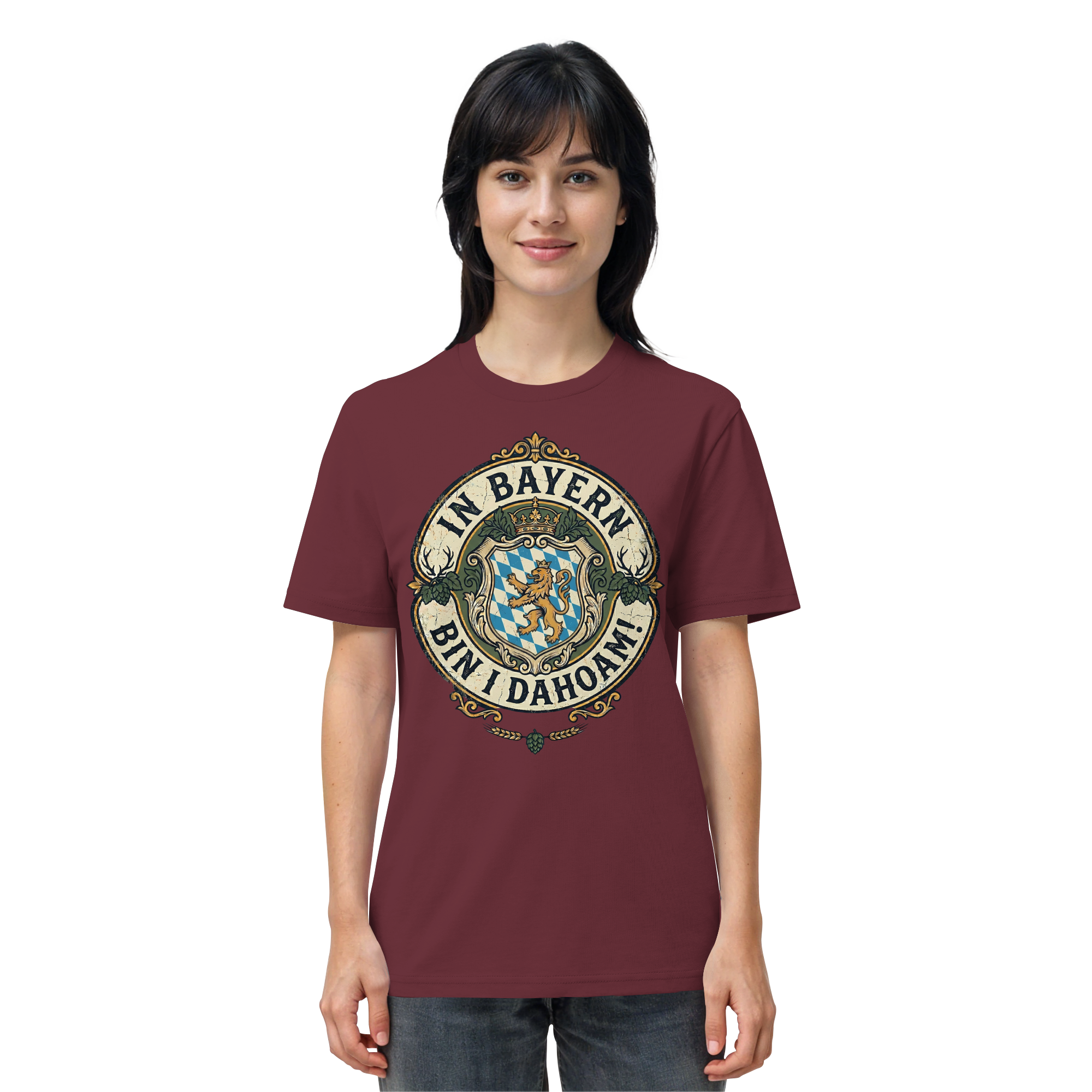 IN BAYERN BIN I DAHOAM! - Organic Shirt - BayrischerHumor